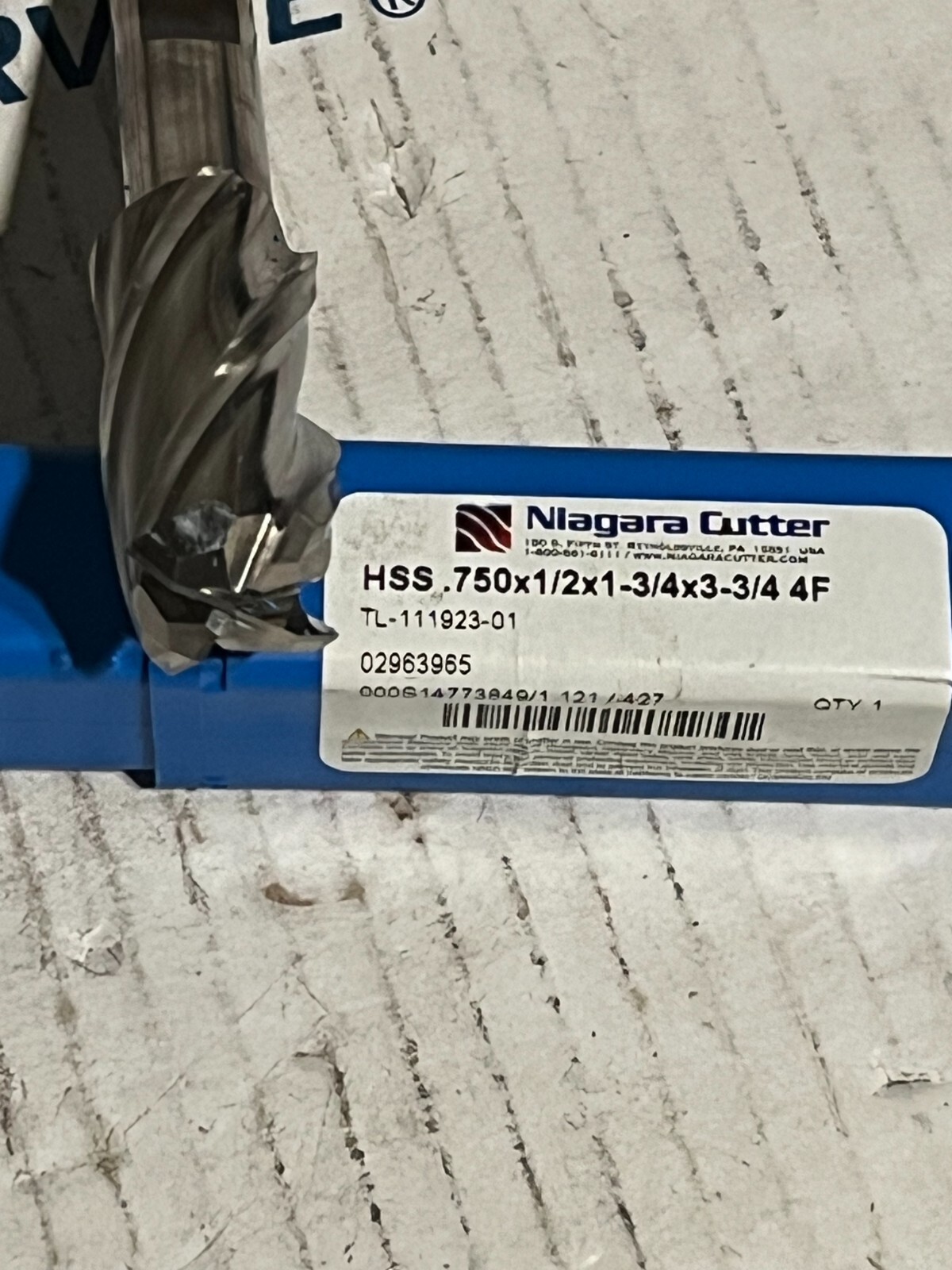 niagra hss .750×1/2×1-3/4×3-3/4 4 f nos tl-111923-01