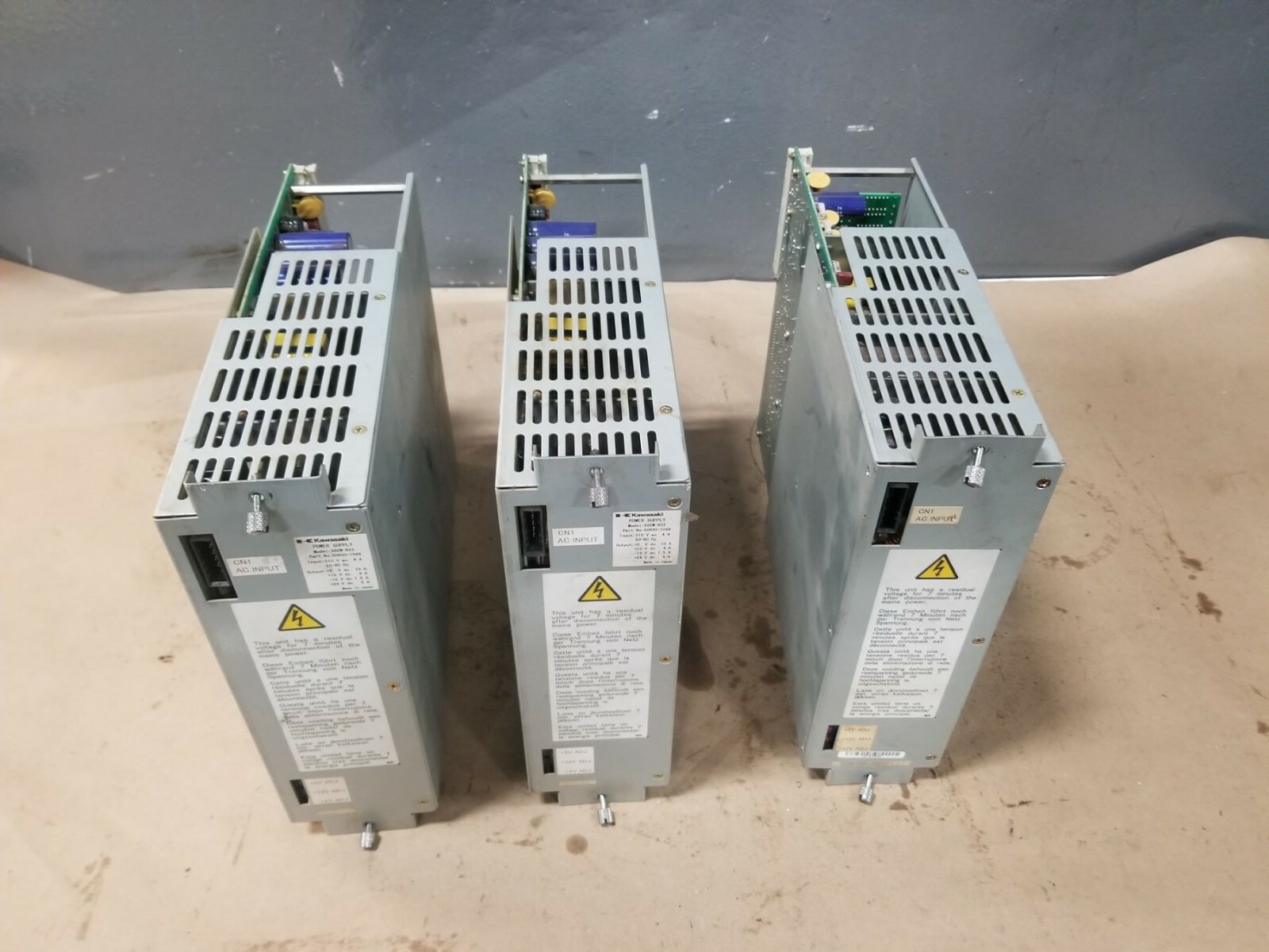 LOT OF (3) KAWASAKI POWER SUPPLIES S82W-23