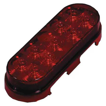 Maxxima M63322r Stop/Tail/Turn Light, Red, 6-13/32″L, Oval