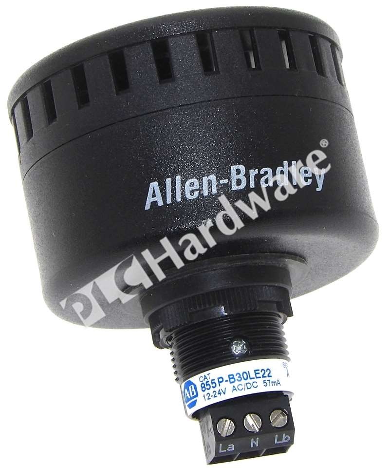 Open Pre-owned Allen Bradley 855P-B30LE22 Ser A 12-24VAC/DC Panel Mount Sounder