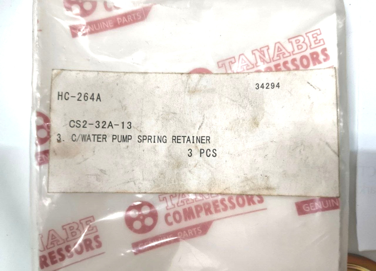 C/Water Pump Spring P/N 13 For Tanabe HC-264A Compressor Genuine Part (PACK 03)