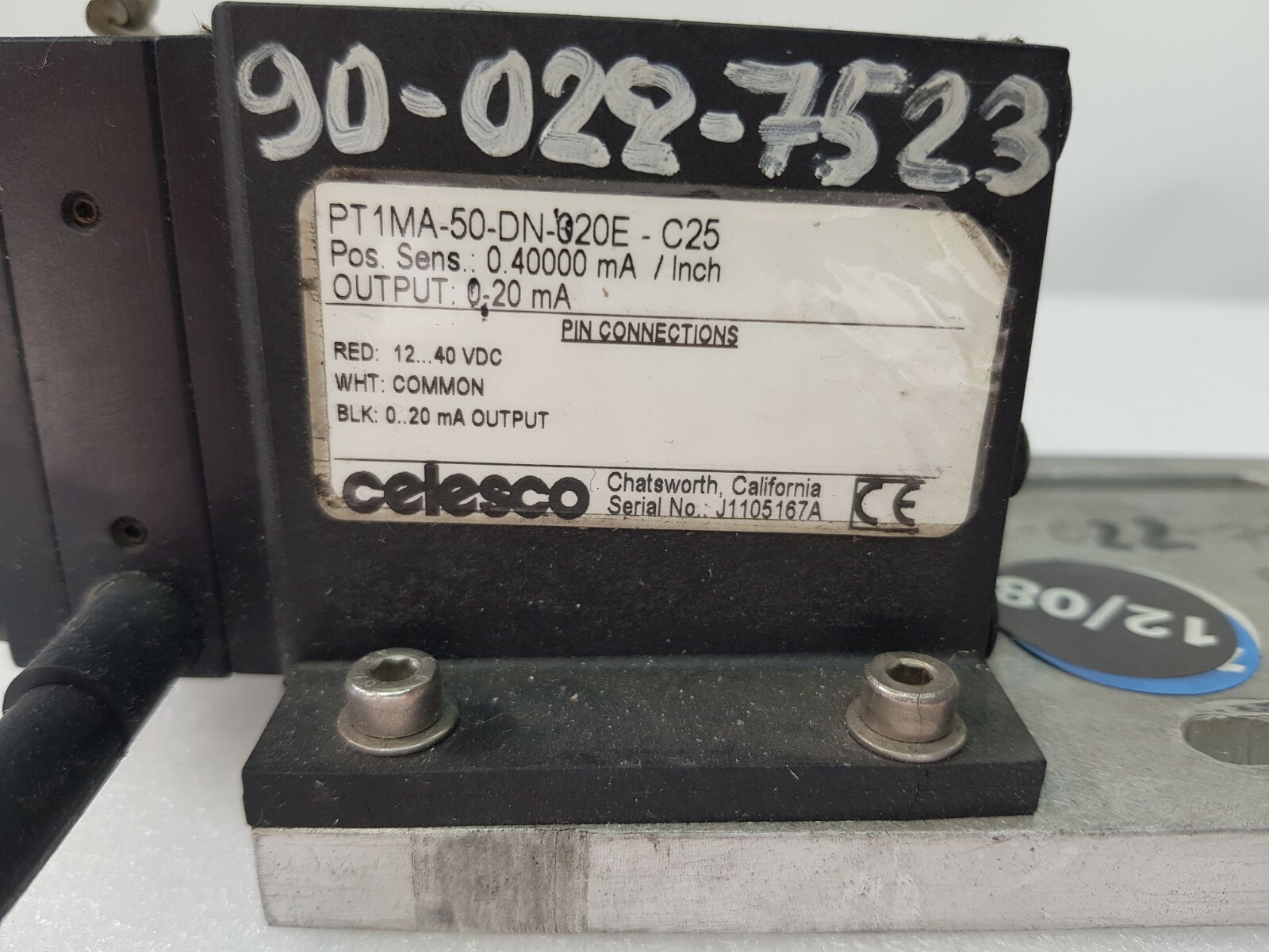 CELESCO PT1MA-50-DN-020E-C25, GOOD WORKING