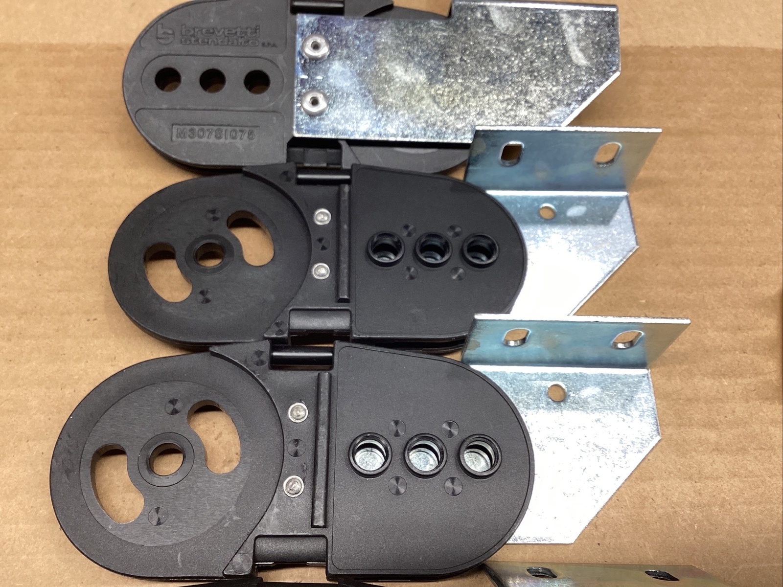 Lot Of 4- BREVETTI Stendalto M307S1075 Track Conveyor Connector #810I138