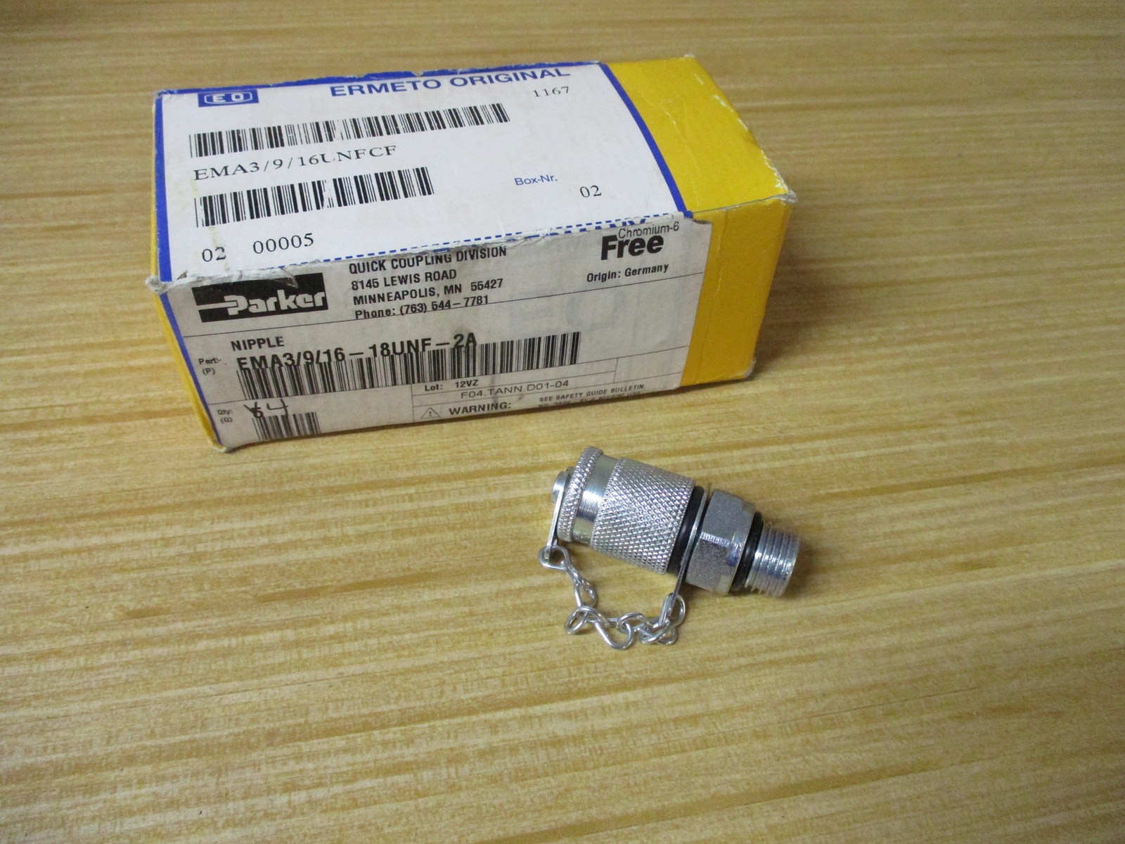 Parker EMA3/9/16UNFCF SensoControl Test Point EMA3/9/16-18UNF-2A (Pack of 6)