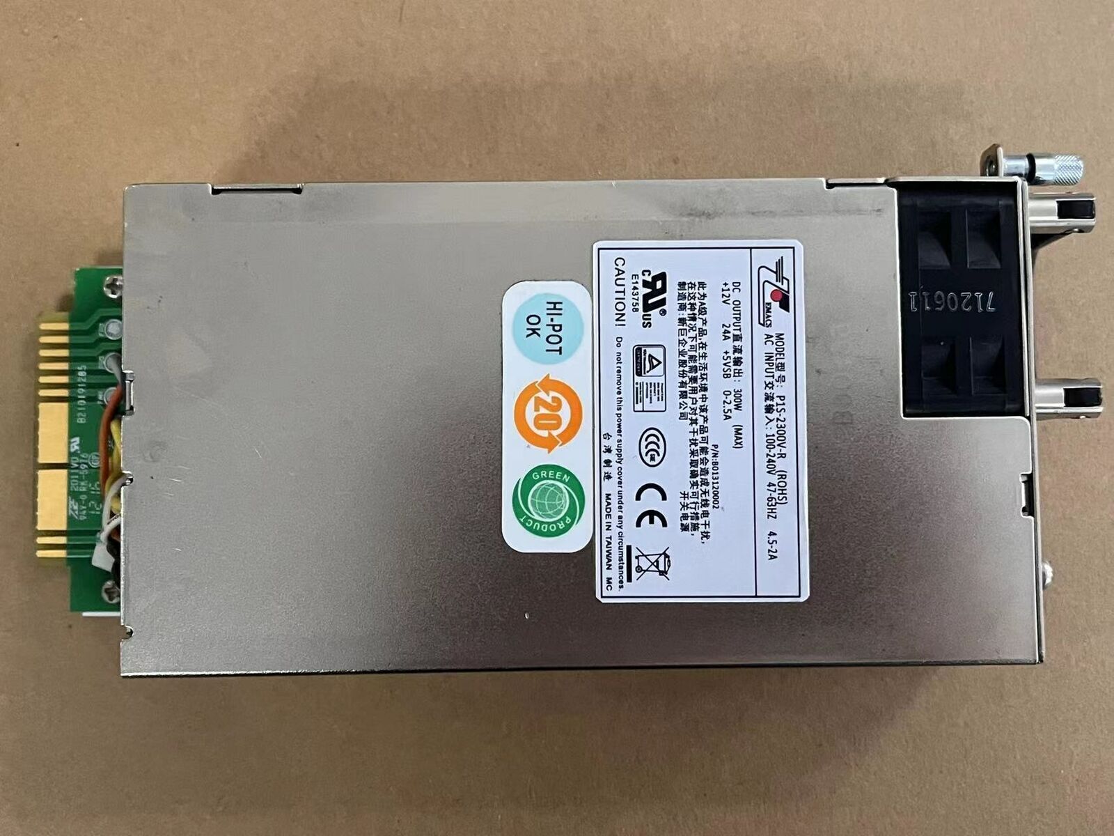 Working server power supply For P1S-2300V-R 300W Fully tested FOR EMACS/-
