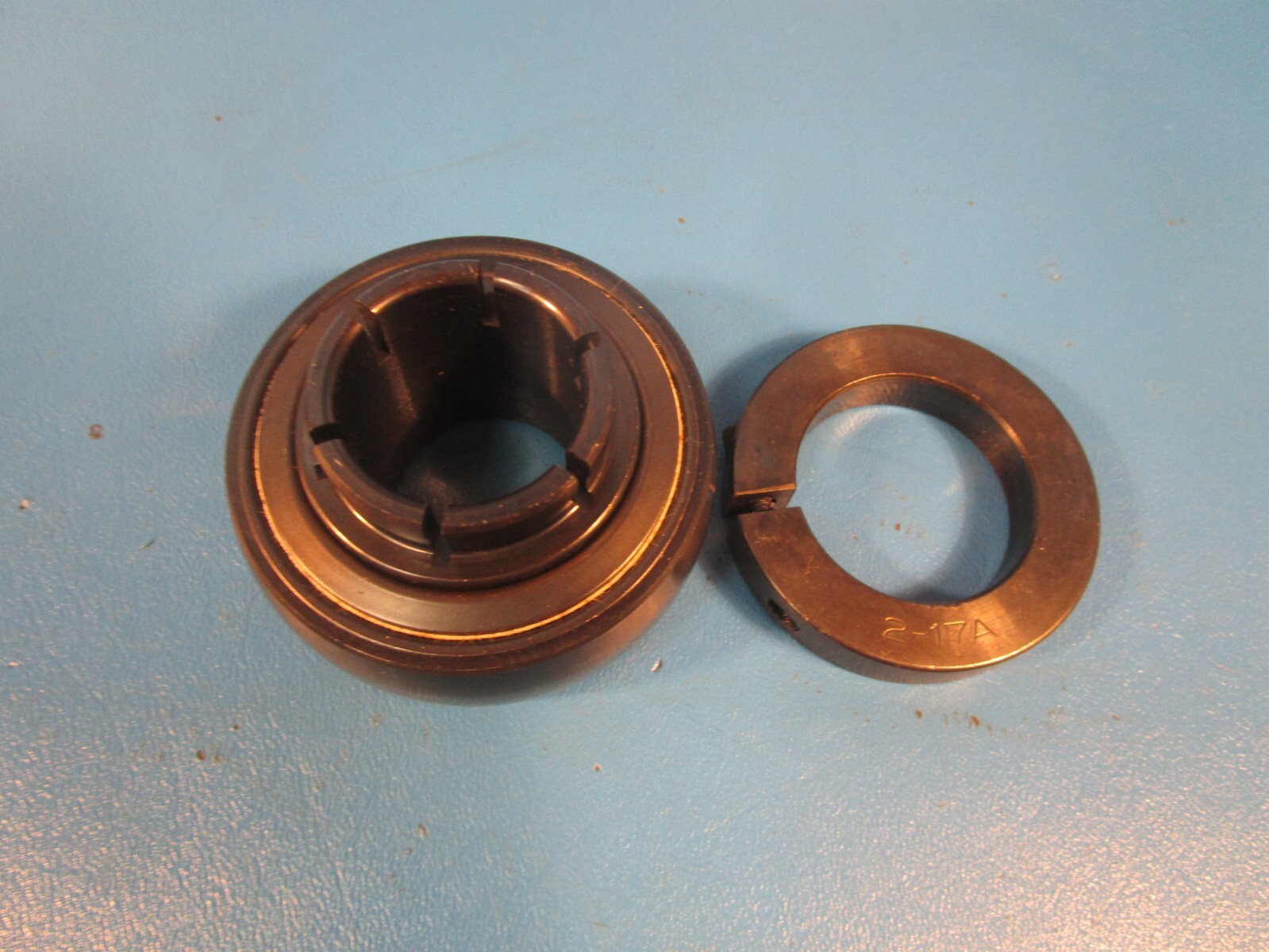 SealMaster 2-14T, Ball Insert Bearing, Black Oxidized, 1-1/4 in ID, Standard