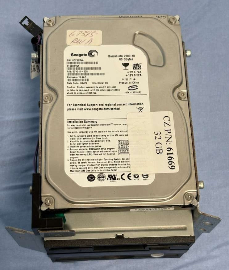 Carl Zeiss Humphrey Seagate Hard Tape Drive Module Part 61669 for HFA II 750i