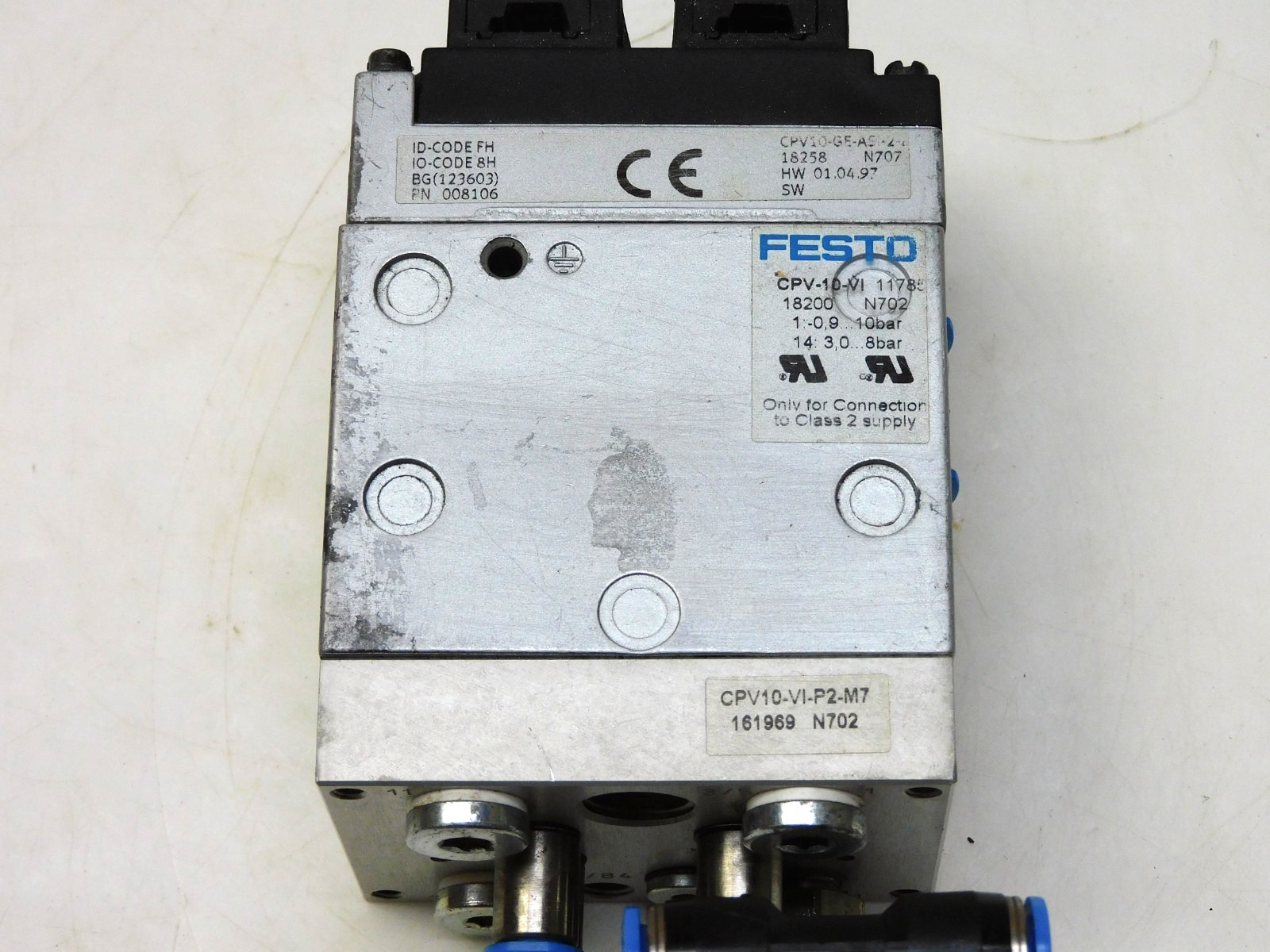 FESTO CPV10-GE-ASI-2-Z 18258 CPV-10-VI 18200 CPV10-VI-P2-M7 161969 MANIFOLD