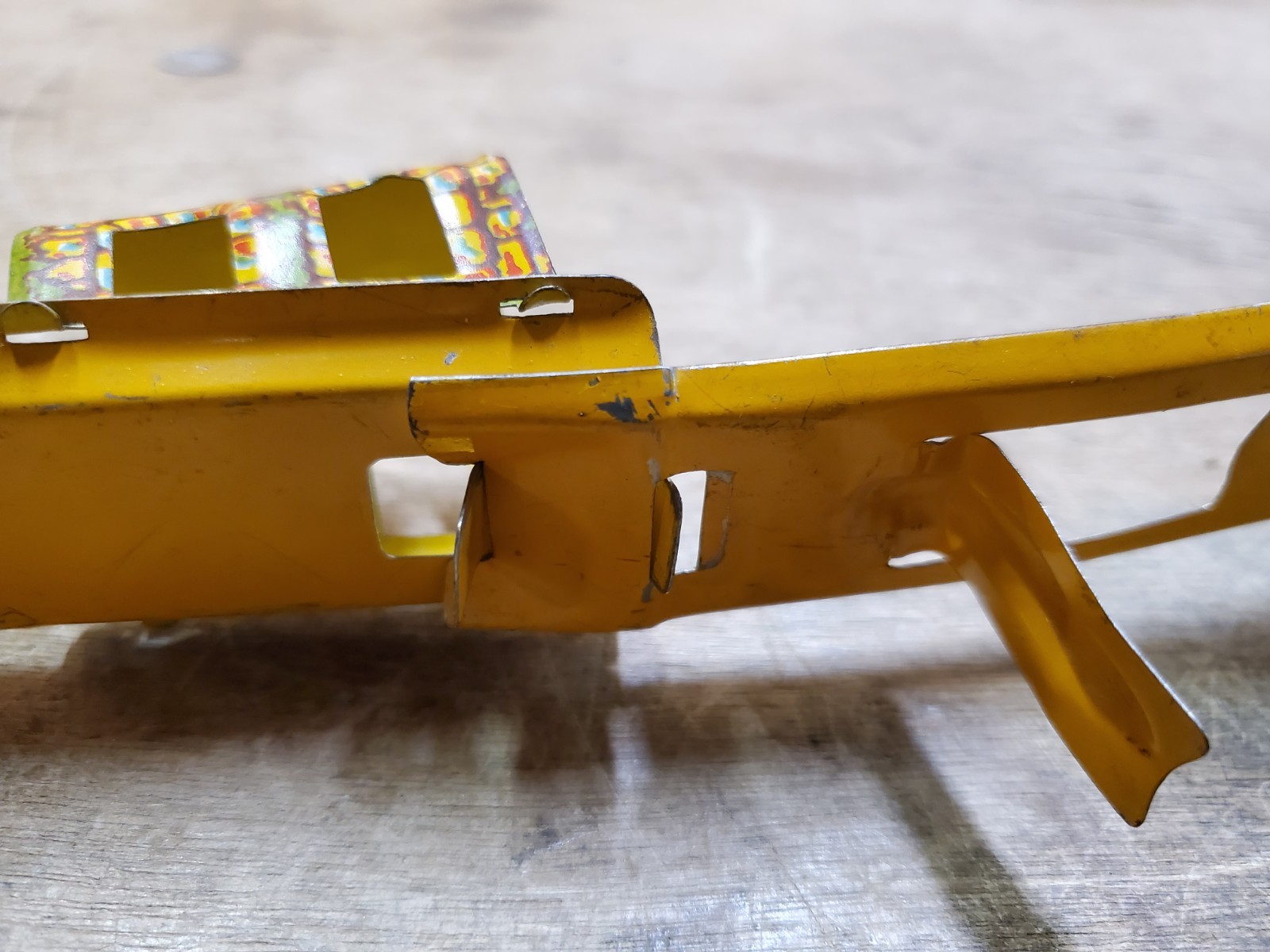 Vintage 1930s Unique Art Capitol Hill Racer Wind-Up Tin Litho Toy for Parts