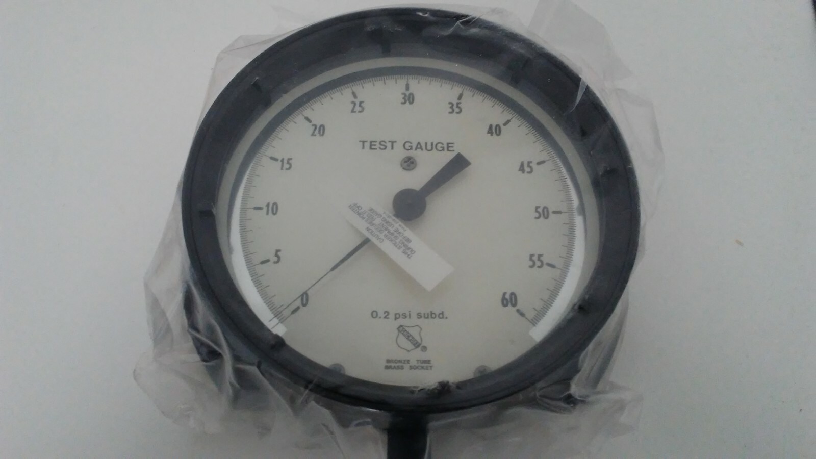 NEW IN BOX! ASHCROFT SIZE 6 1/4″ NPT 0-60 PSI TEST GAUGE 60-1082-AS-02L