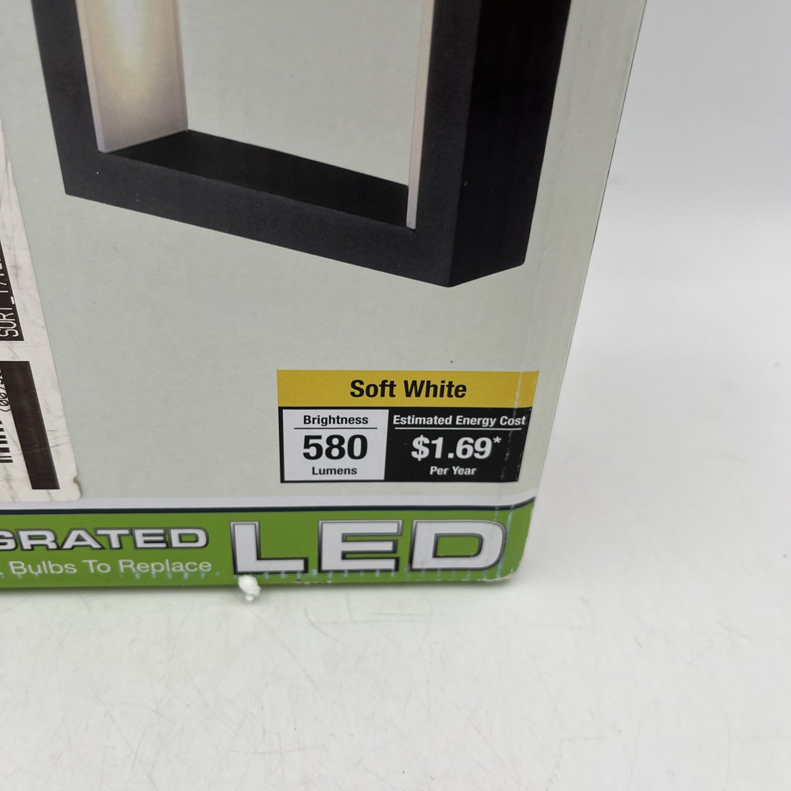 NEW PATRIOT LIGHTING Outdoor Modern Black WALL MOUNT LED LIGHT 580 LUMENS