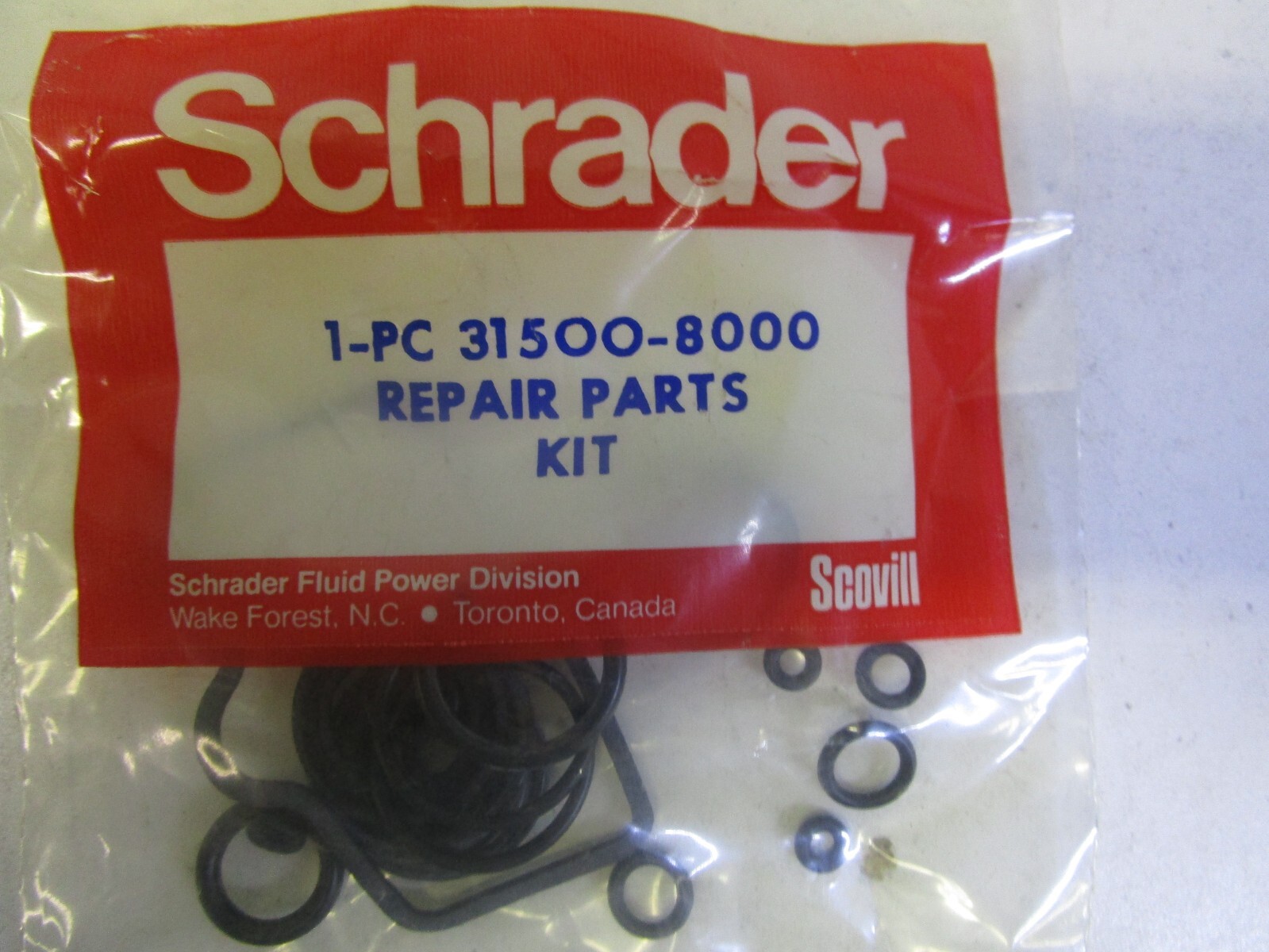 Schrader Bellows repair kit with gaskets and o-rings 31500-8000