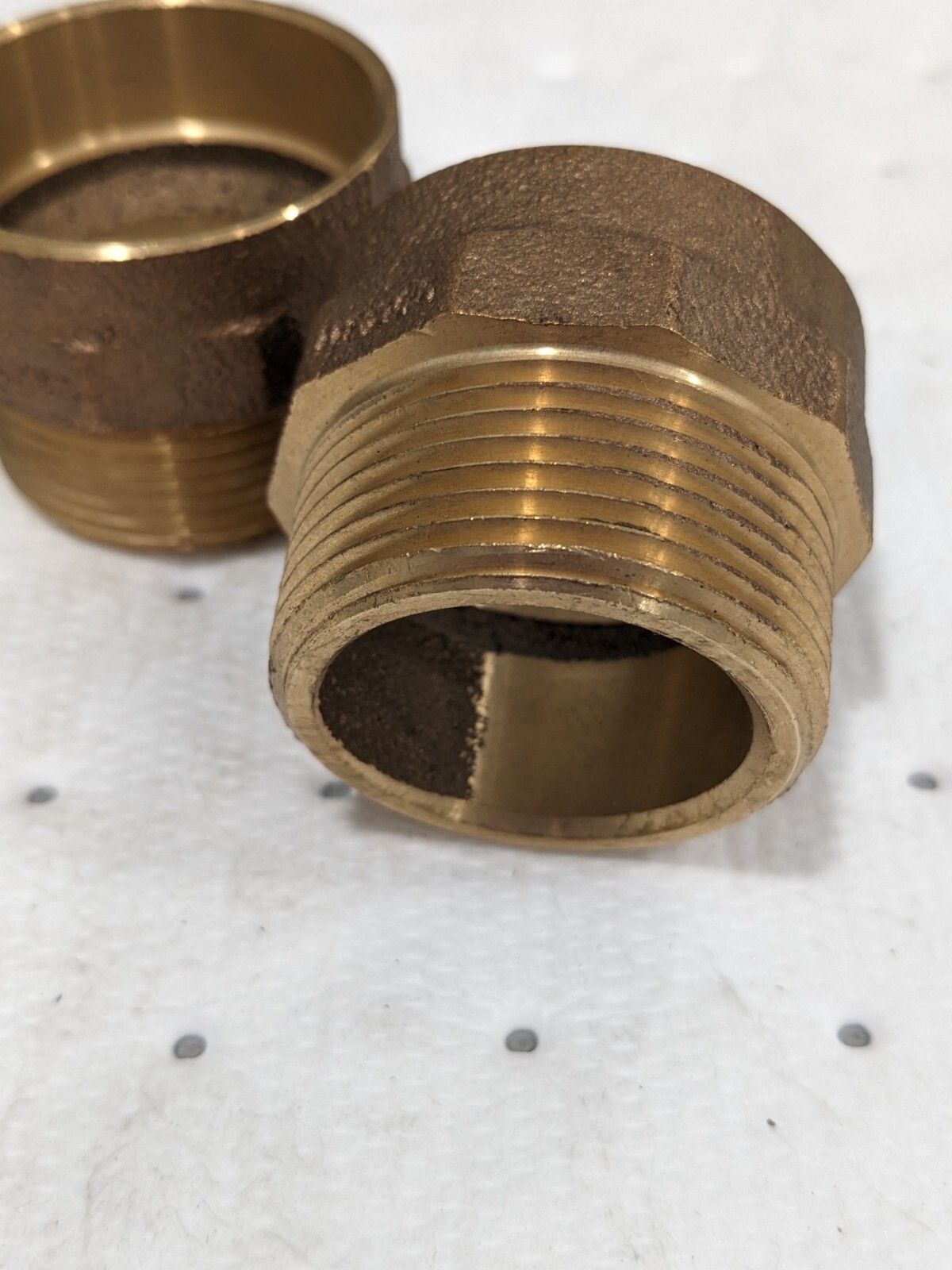 NIBCO Drain, Waste & Vent Hex Adapter: 1-1/2 x 1-1/4″ Fitting Qty 2 E030600