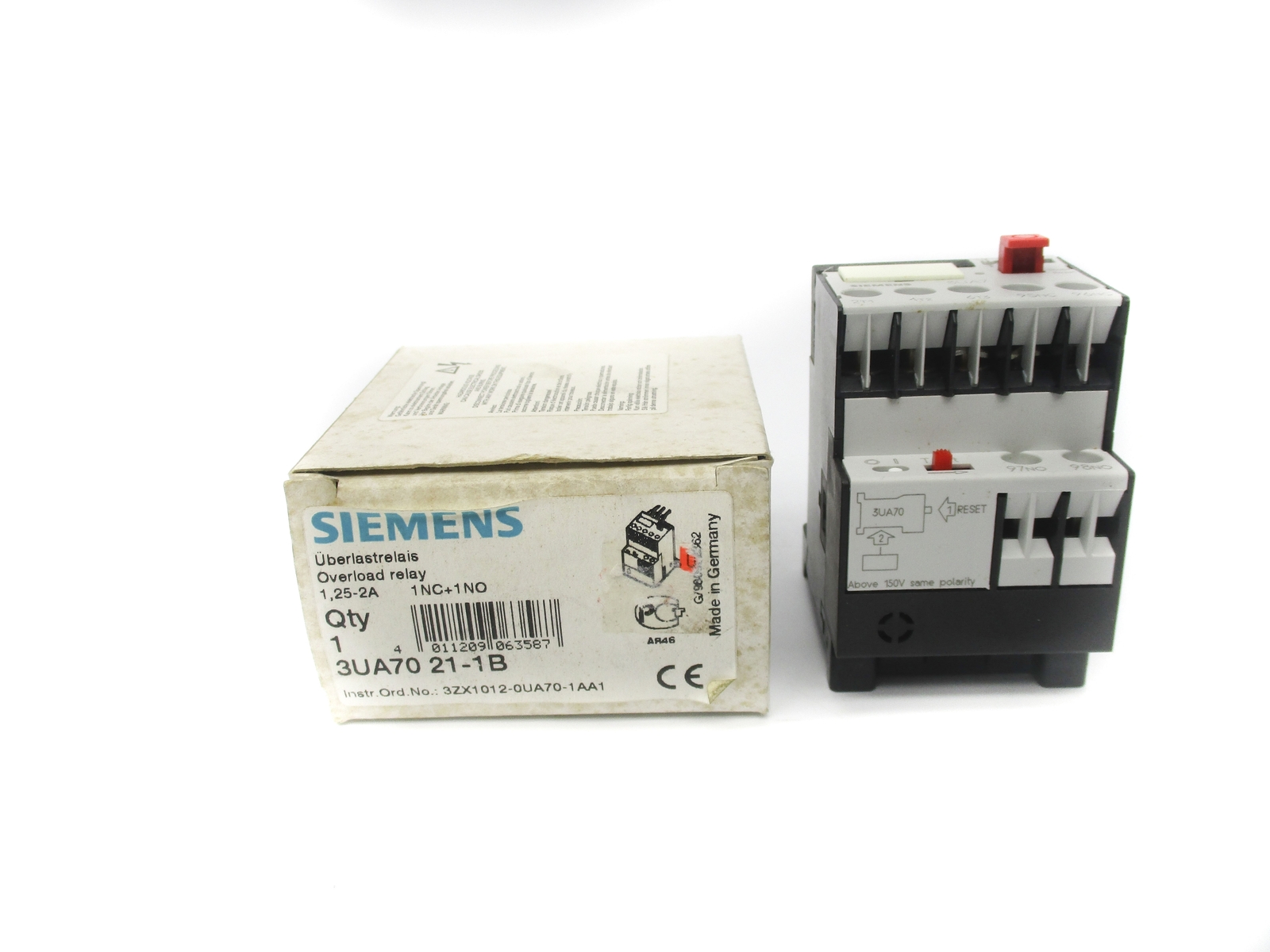 SIEMENS 3UA7021-1B 1.25-2A 600VAC NSMP