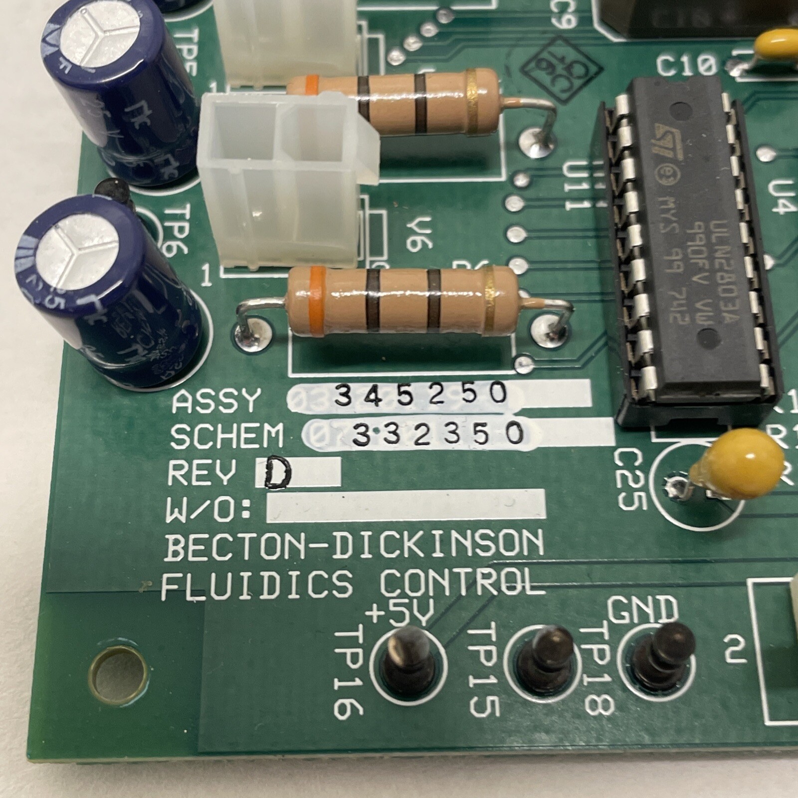 Becton Dickinson BD Fluidics Control Module 345250 332350 Rev D