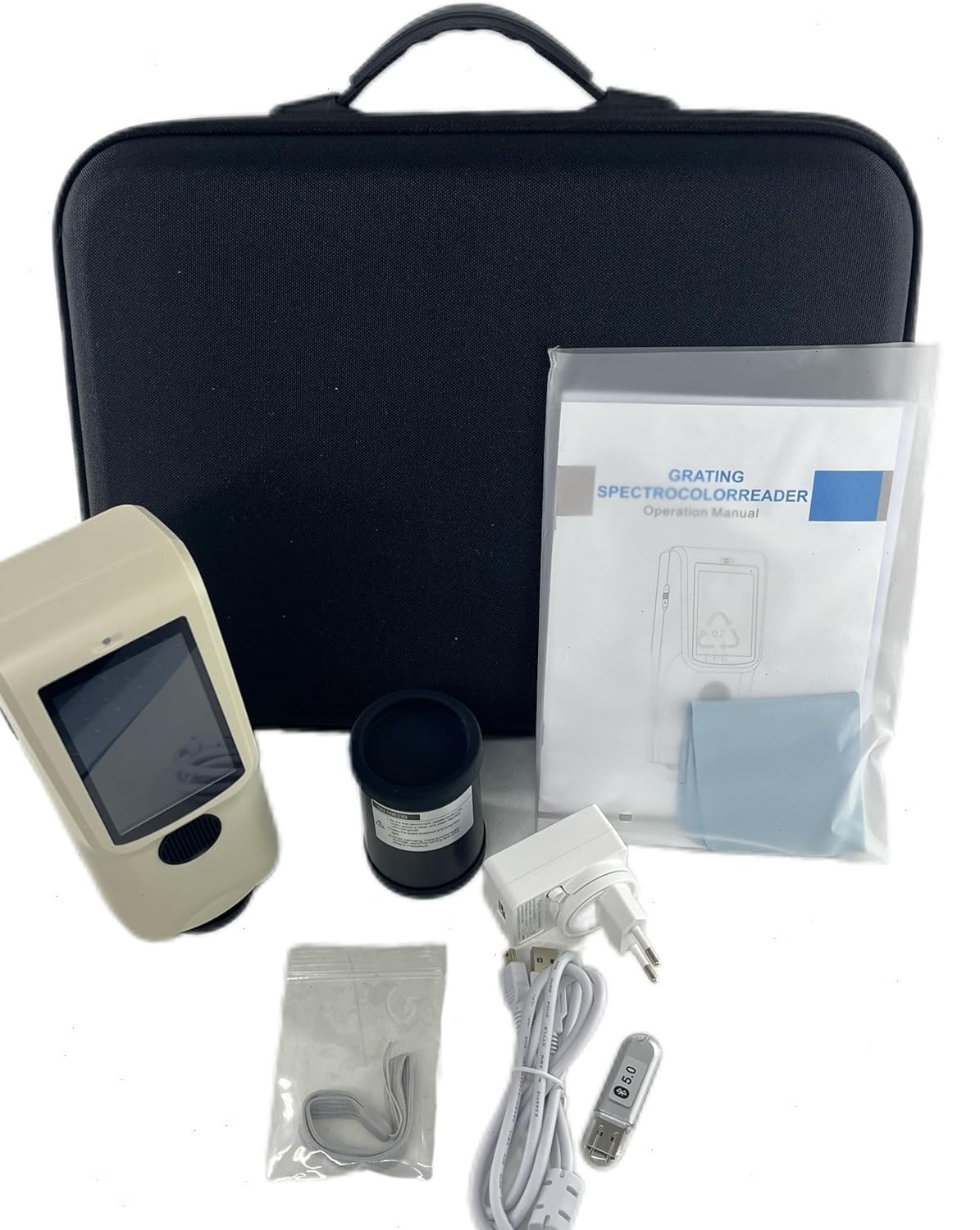 Digital D/8 Spectrophotometer Car Paint Color Meter Instrument 4mm Aperture