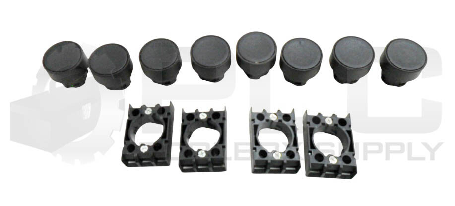 NEW BOX OF 8 LOVATO 8 LP2T B102 PUSH BUTTON BLACK *READ*