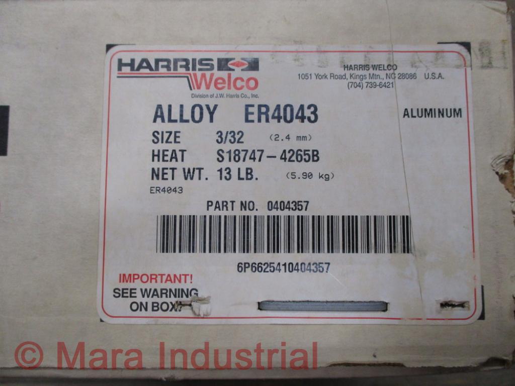 Harrison Welco 0404357 Mig Welding Wire ER4043 3/32 (Pack of 3)