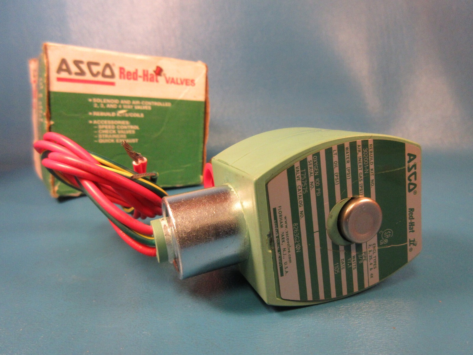 ASCO 8263G210N, Solenoid Valve, 2-Way High-Flow Solenoid Valve