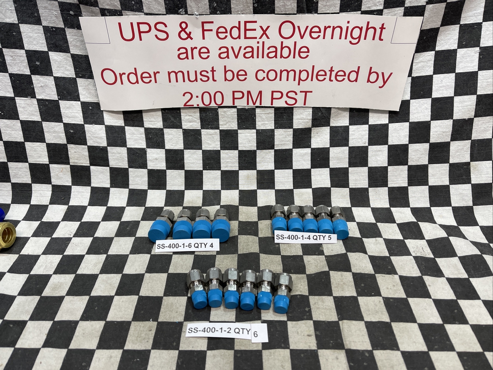 SWAGELOK MALE CONNECTOR, SS-400-1-4, SS-400-1-6, SS-400-1-2, LOT OF 15 #1229V2