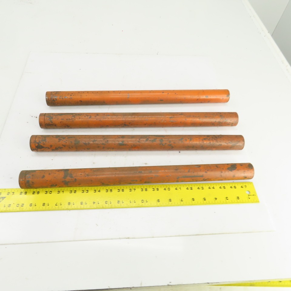 20″ OAL Threaded ID Steel Pipe Extension Tube Barrel 1″-8 TPI 1-1/2″ OD Lot Of 4