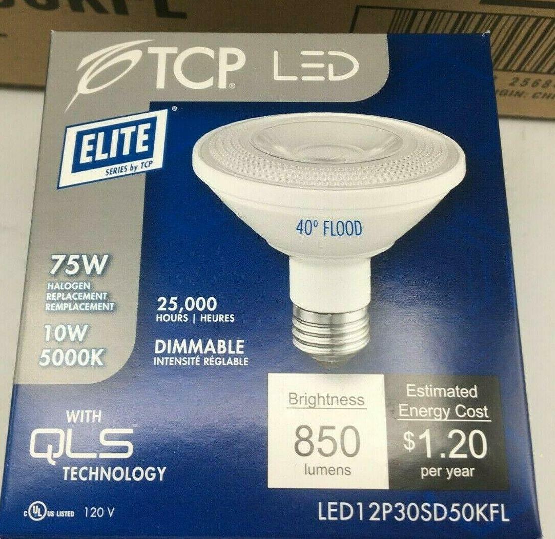 TCP Elite LED Lot of 12, 850 Lumens 10W, 5000K Dimmable Long Neck Lamp NIB