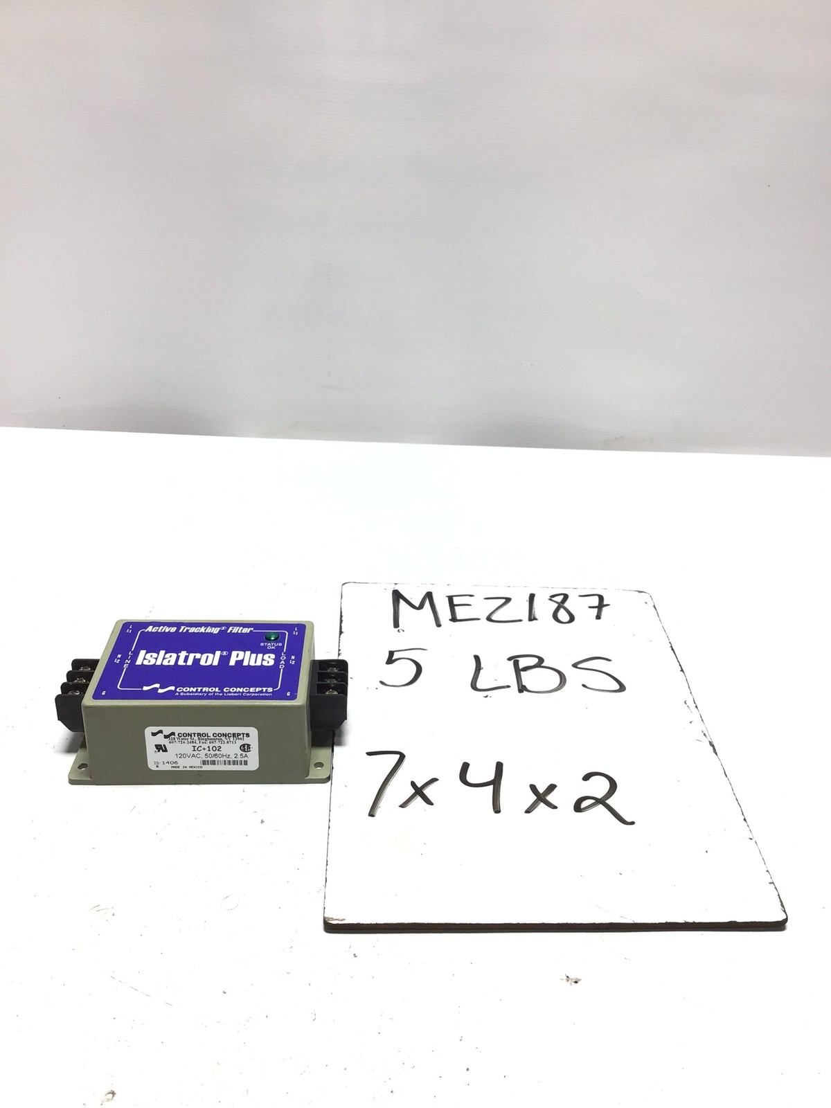 NIB CONTROL IC+102 Islatrol Plus Active Tracking Filter 2.5A