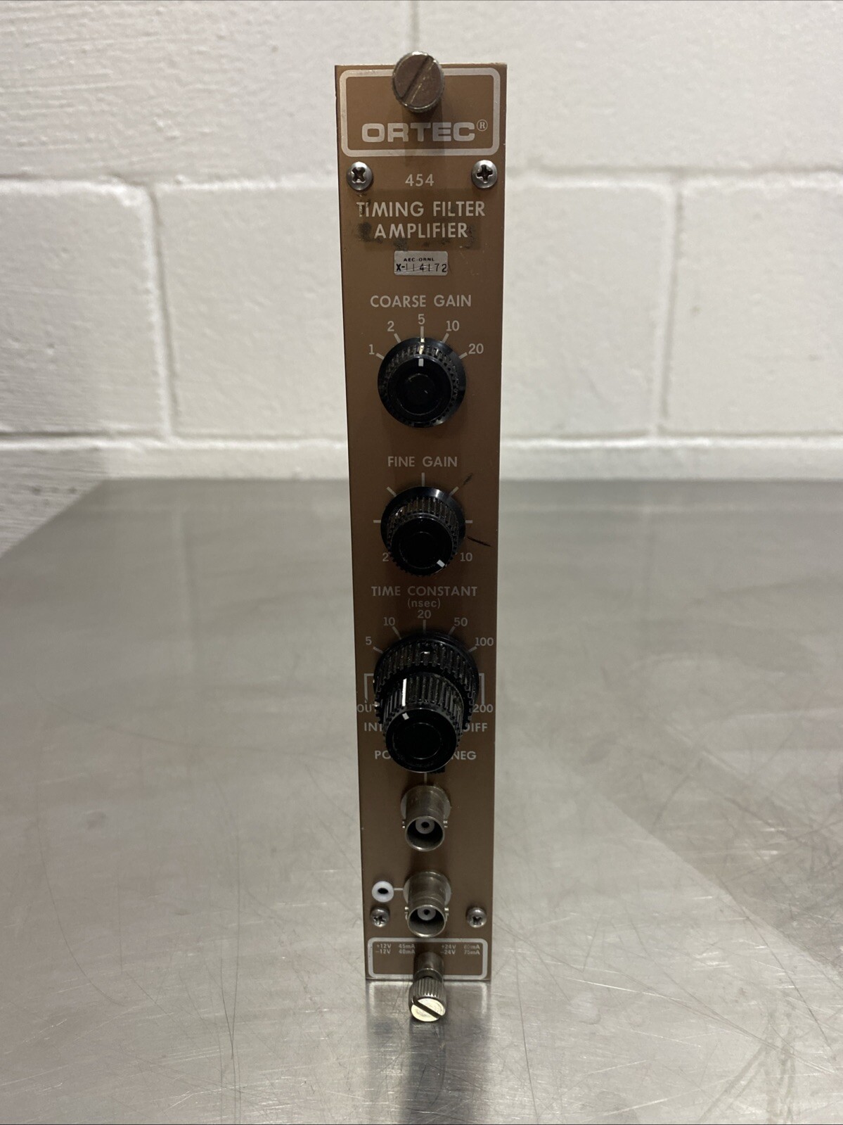 EG&G Ortec 454 Timing Filter Amplifier Plugin Nim Bin Module