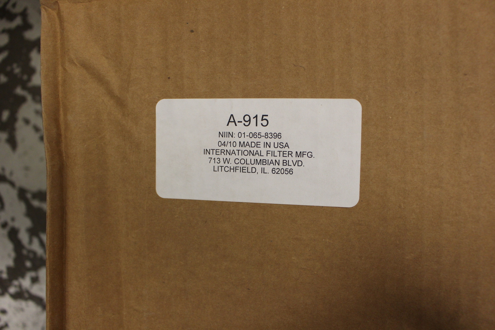 M916/M920 Service Parts Kit, 4330-01-538-9955, 57K6003, New