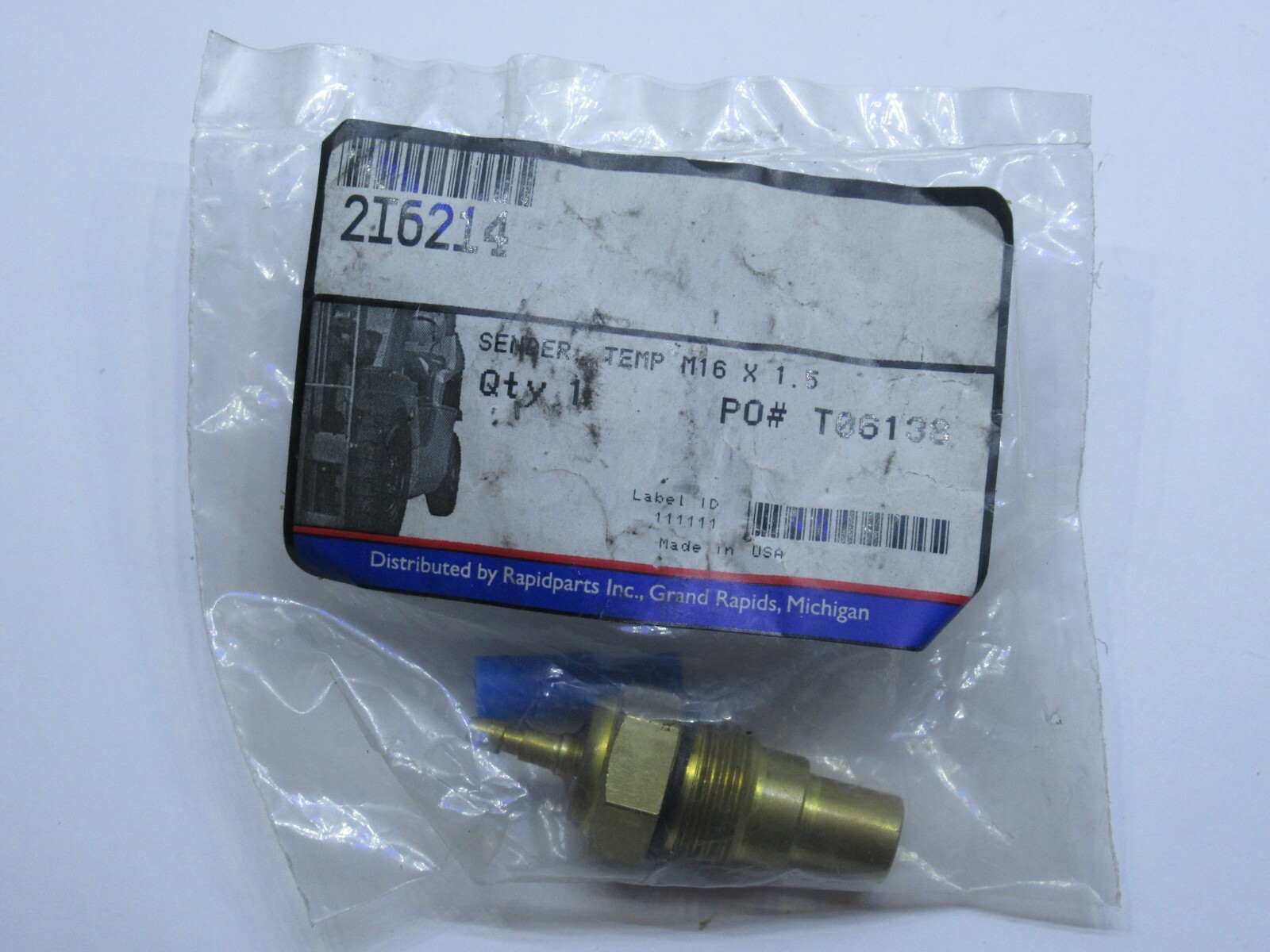 (NEW) RAPIDPARTS INC 2I6214 T06138 Dual Temperature Sender M16 x 1.5