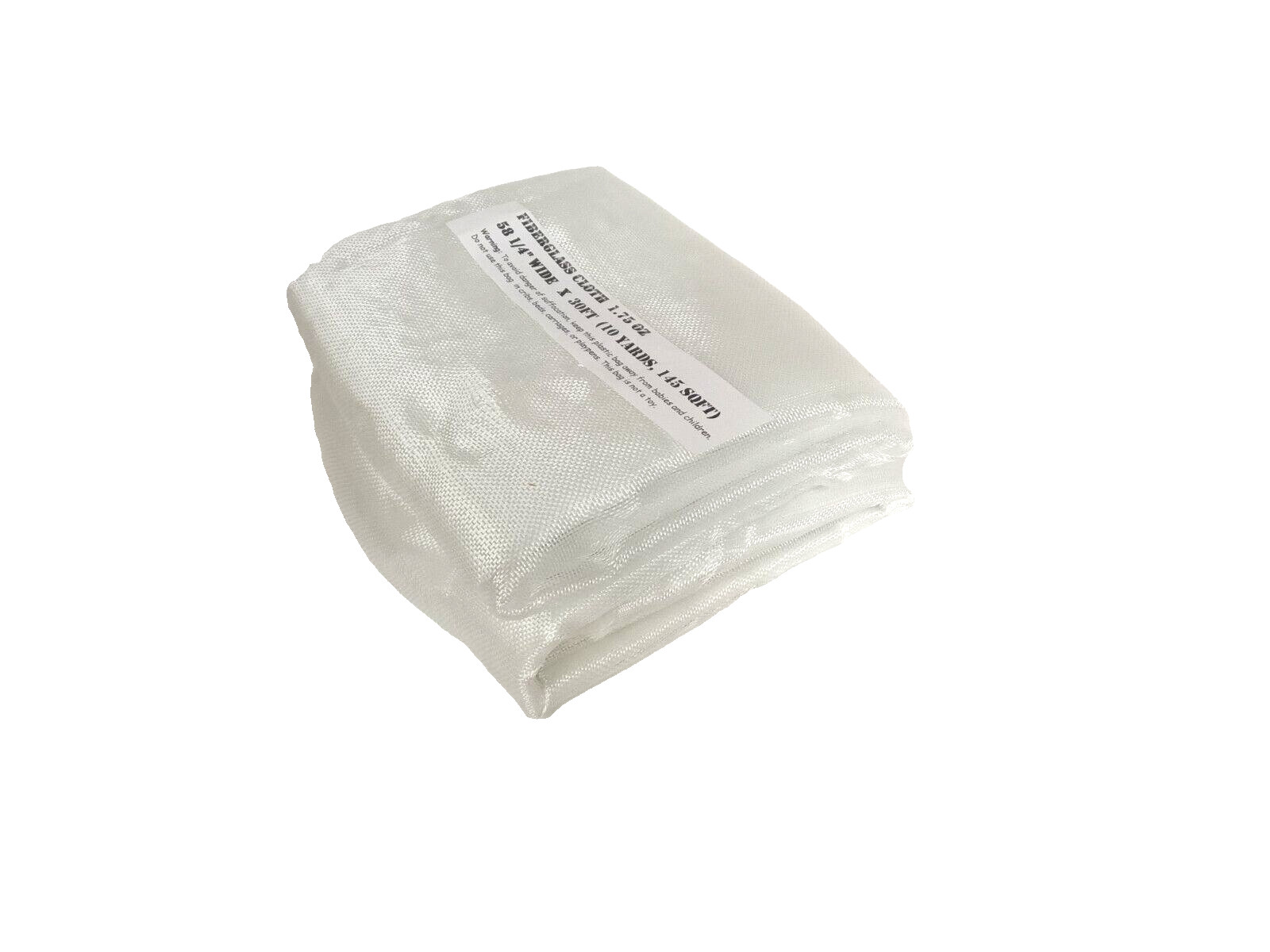 Fiberglass Cloth Fabric 58 1/4″ Wide x 30ft (10 Yards, 145 sqft)
