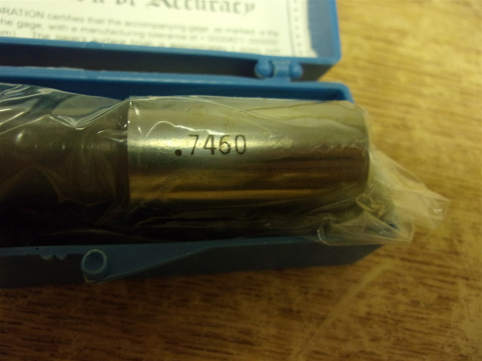 NEW Deltronic Pin Plug Gage Gauge .7460 *FREE SHIPPING*