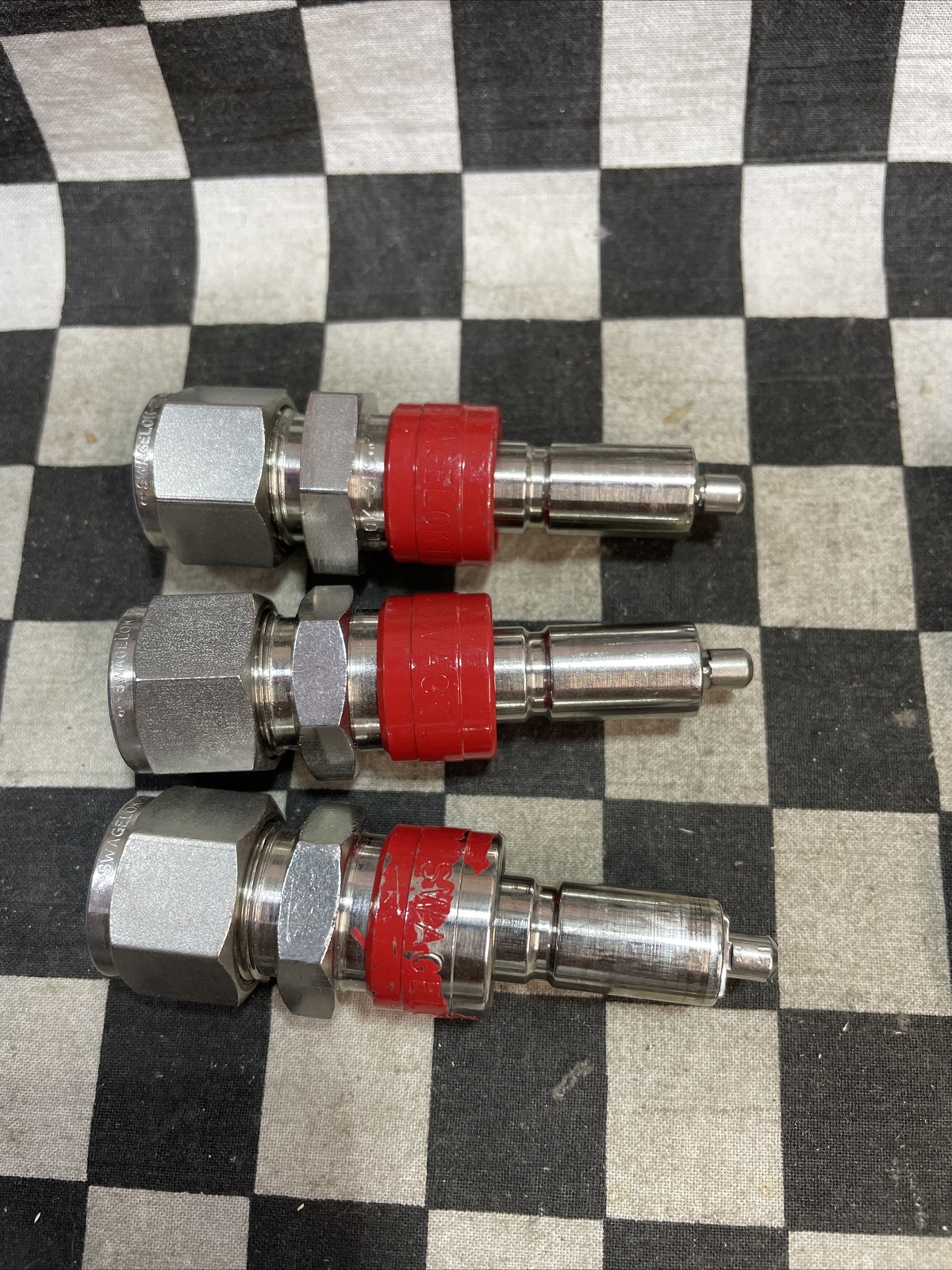SWAGELOK SS-QC8-D-810 & SS-QC8-B-810IS, Quick Connect 1/2″, LOT OF 3 SET #1326V6
