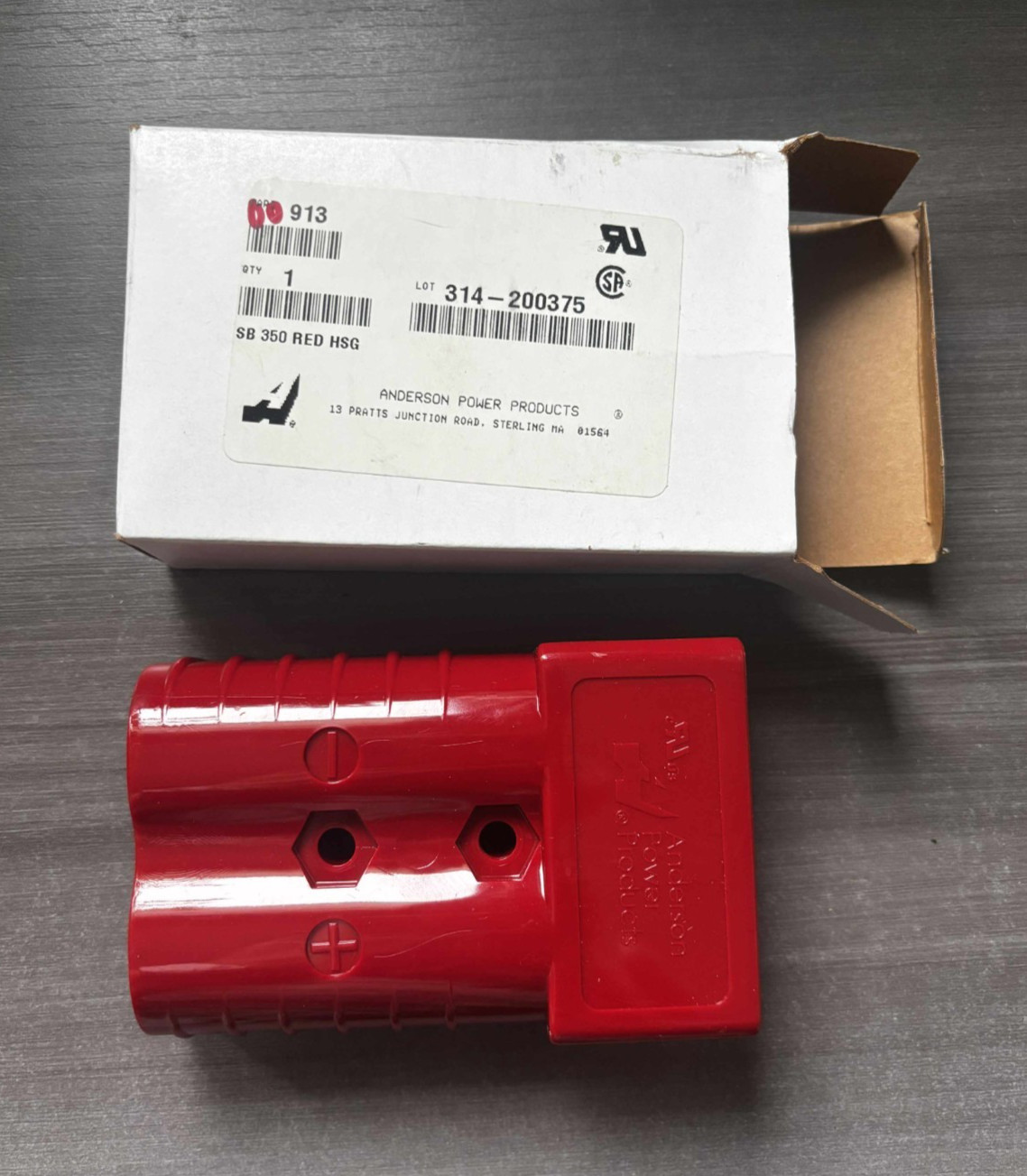 New Anderson Part 913 314-200375 SB 250 RED HSG/SPG Connector