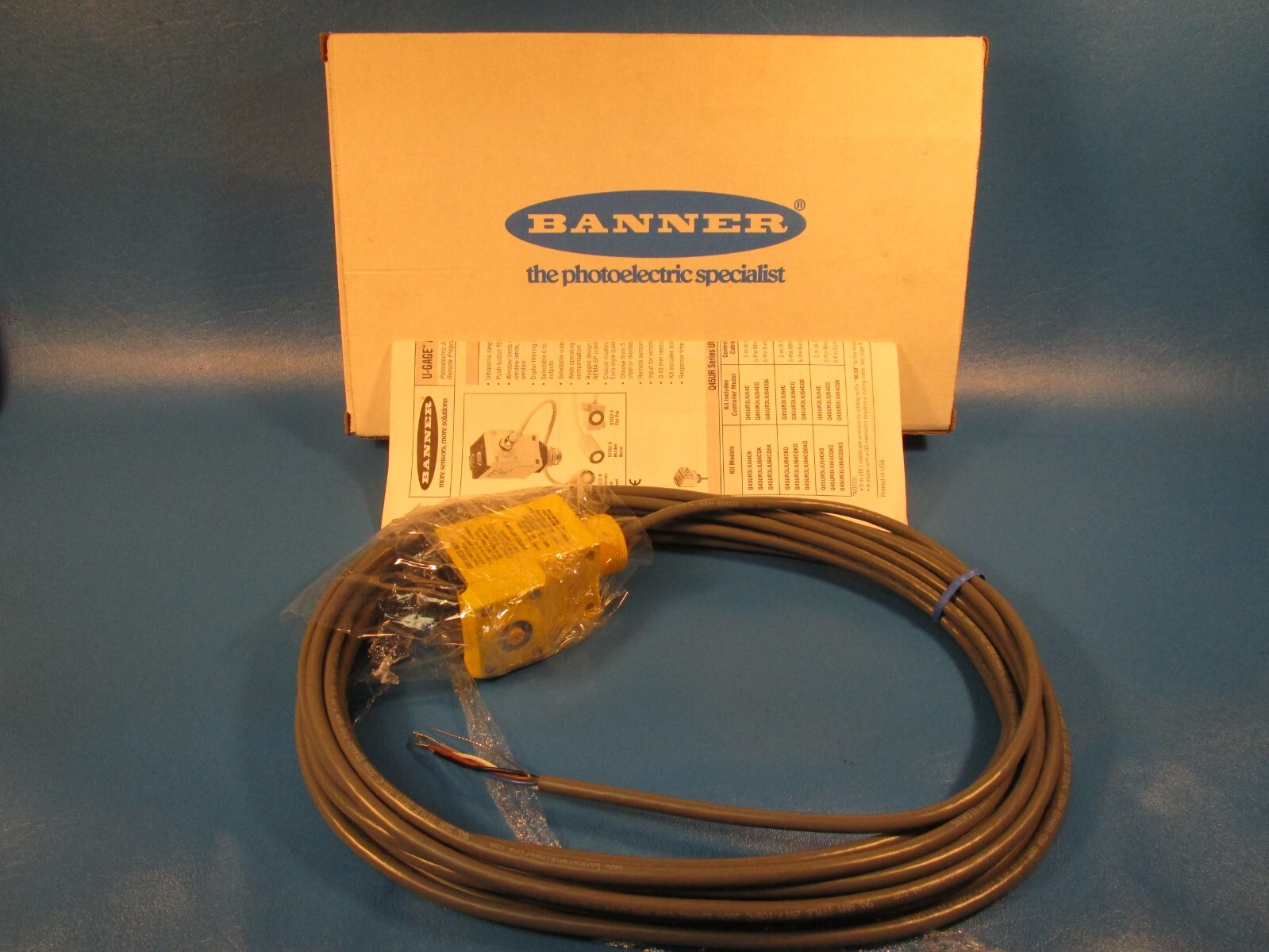 BANNER Q45UR3LIU64C, 57992 Ultrasonic Proximity Controller , 30’ Cable