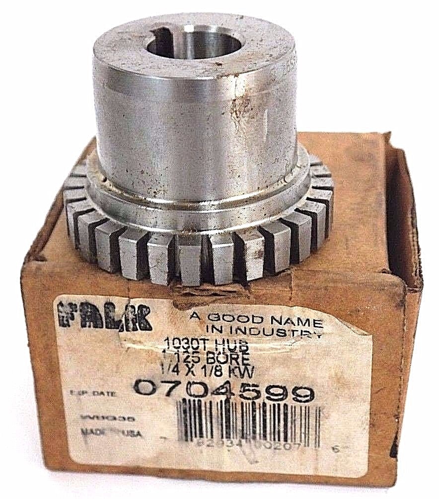 NIB FALK 0704599 130T HUB 1.125 BORE 1/4×1/8 KW COUPLING HUB