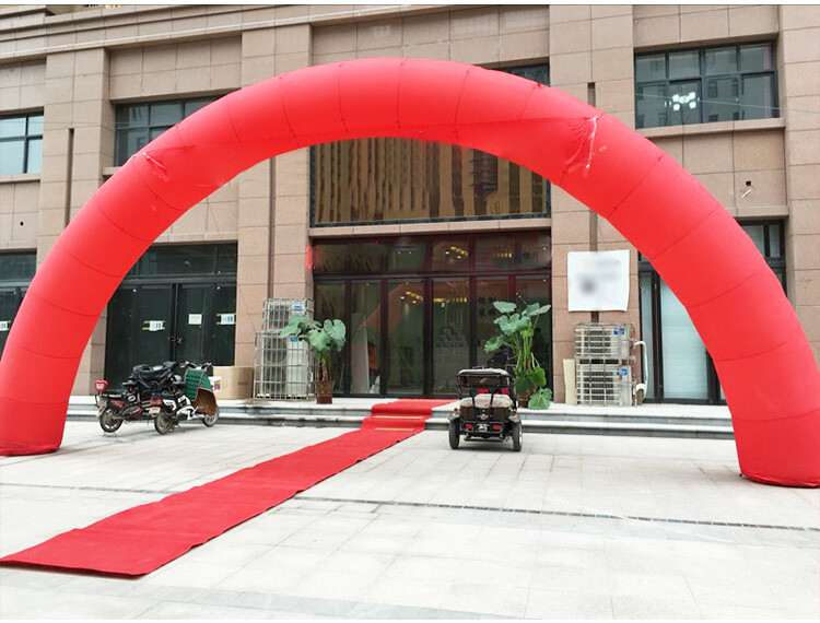USED 26Ft Oxford Cloth Red Advertising Arch Business Activity Event No Blower