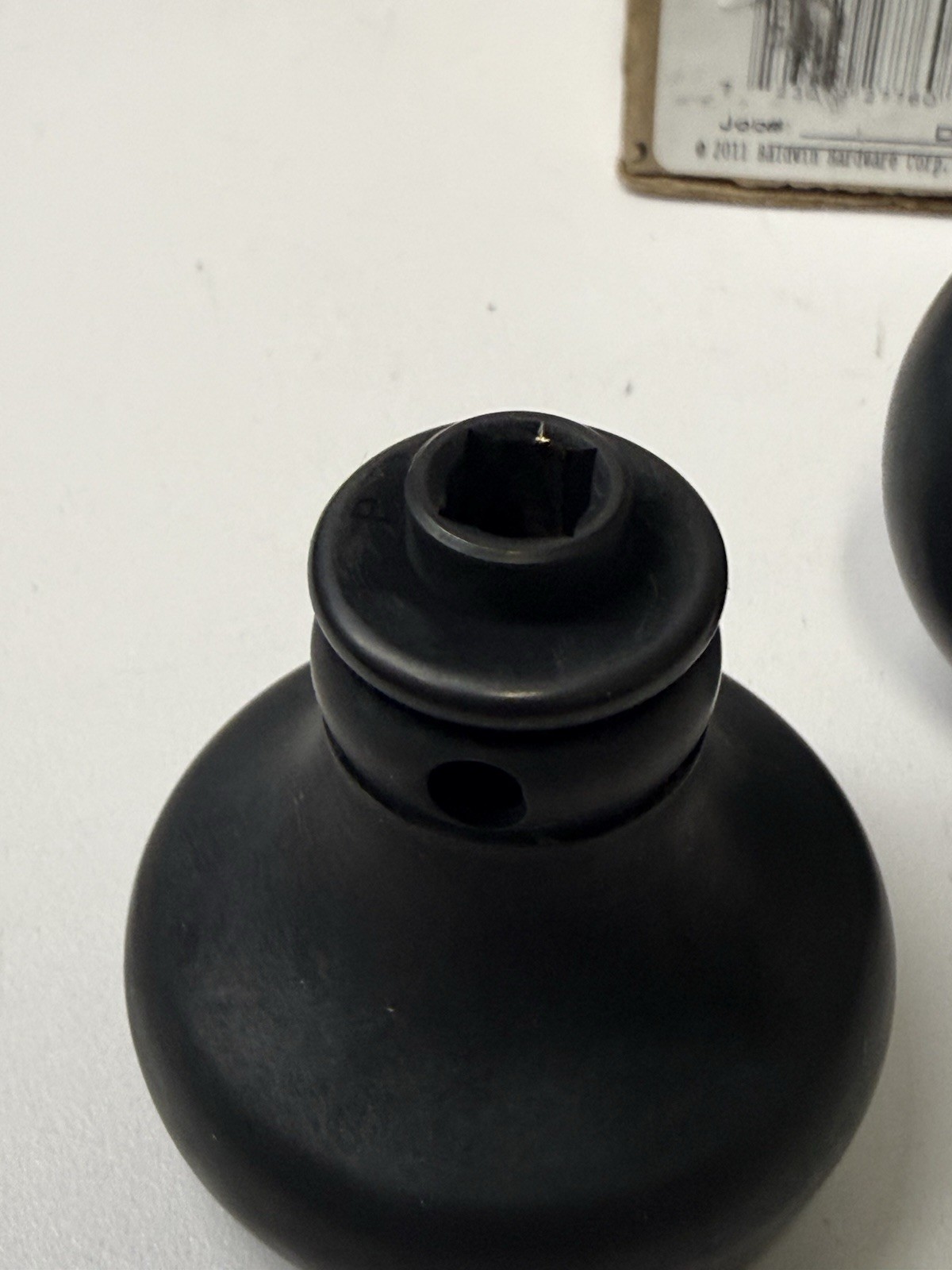 1 Pair (2 Knobs) BALDWIN 5015.102.MR OIL-RUBBED BRONZE DOORKNOBS Without Roses