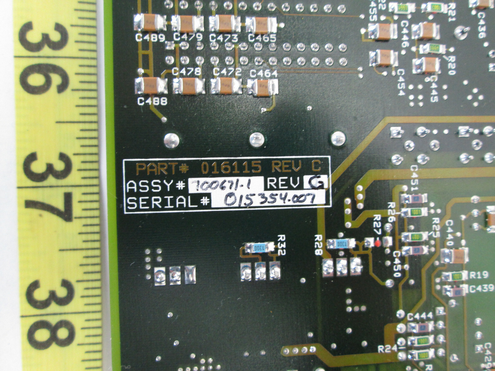 Key Technology PII-M1 Board Part # 016115 Rev C Assy # 100671-1 Rev G SKU A