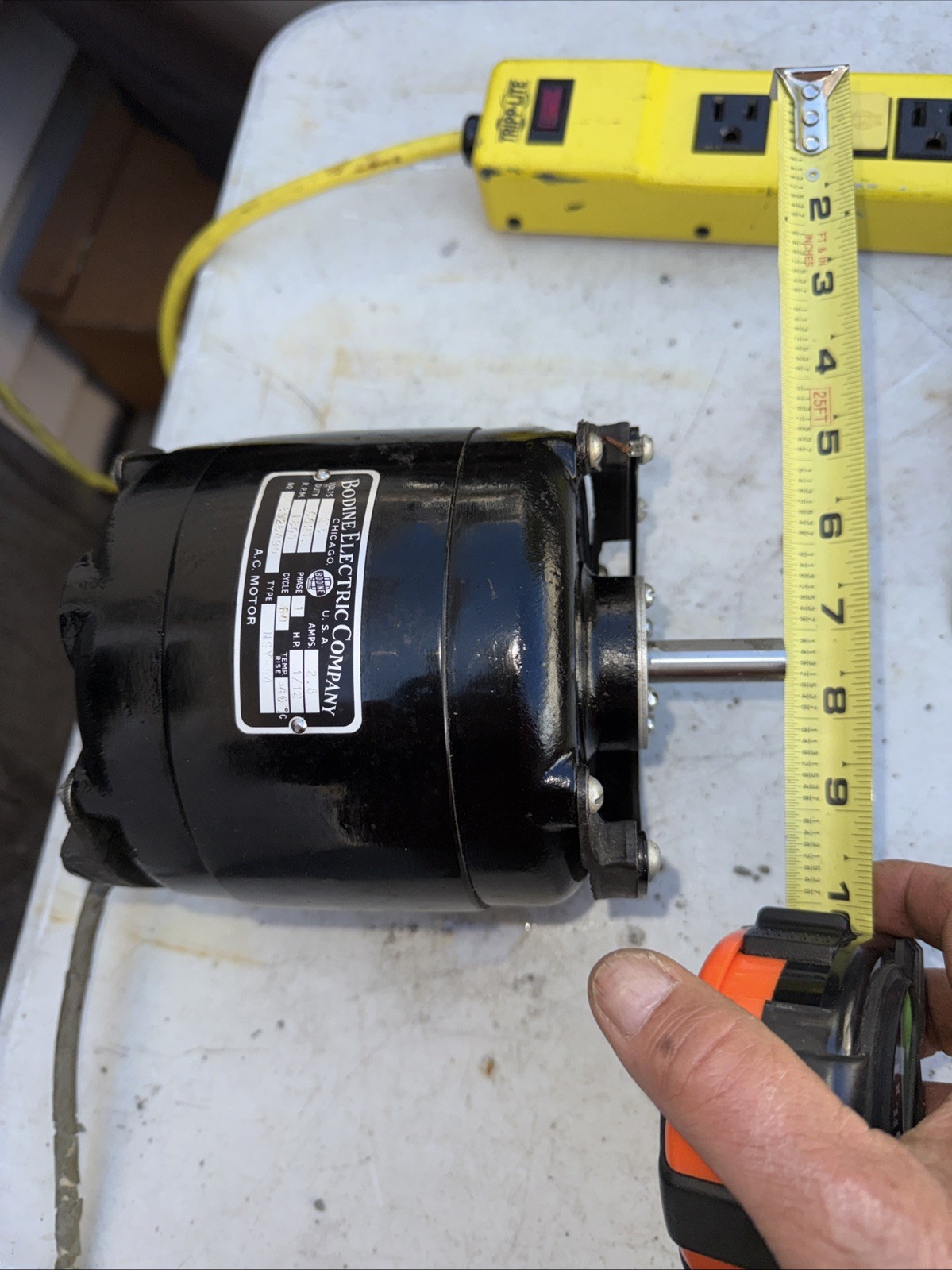 BODINE ELECTRIC COMPANY Motor, Type NSY-54 115AC 1/12HP 1800 RPM/2.8 Amp USA
