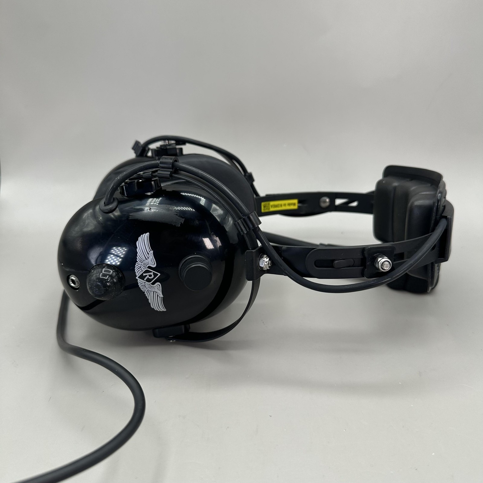 Rugged Air Aviation Headset Mono Stereo w/ Mic ASA Bag Pilot Made in Korea Parts