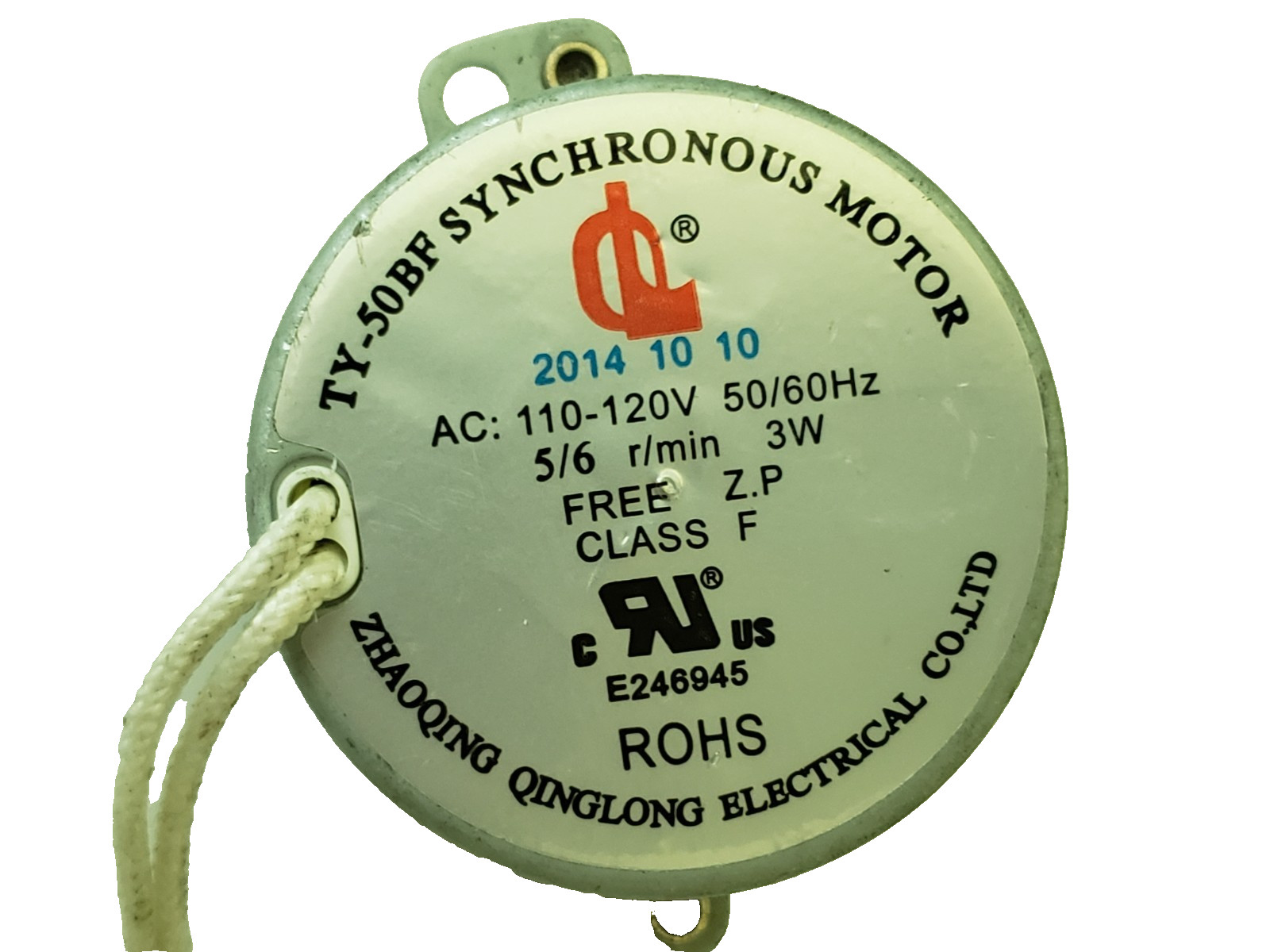 JUN TUO Synchronous Motor TY-50BF 110-120V 50/60Hz 4W Synchro replacement part 1