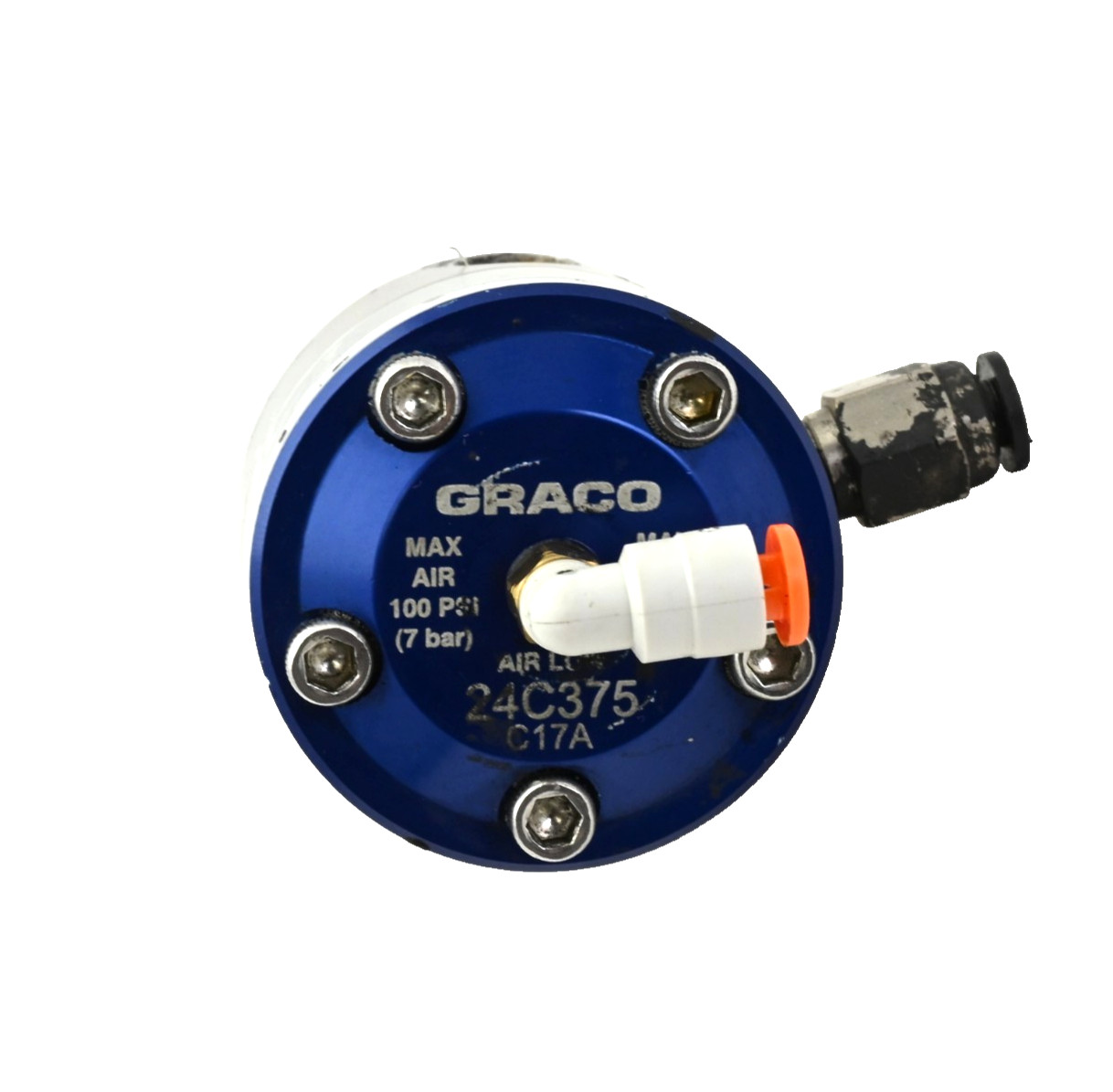 Graco 24C375 1:1 Precision Flow Fluid Pressure Regulator, 90 psi (6.2 bar) Max