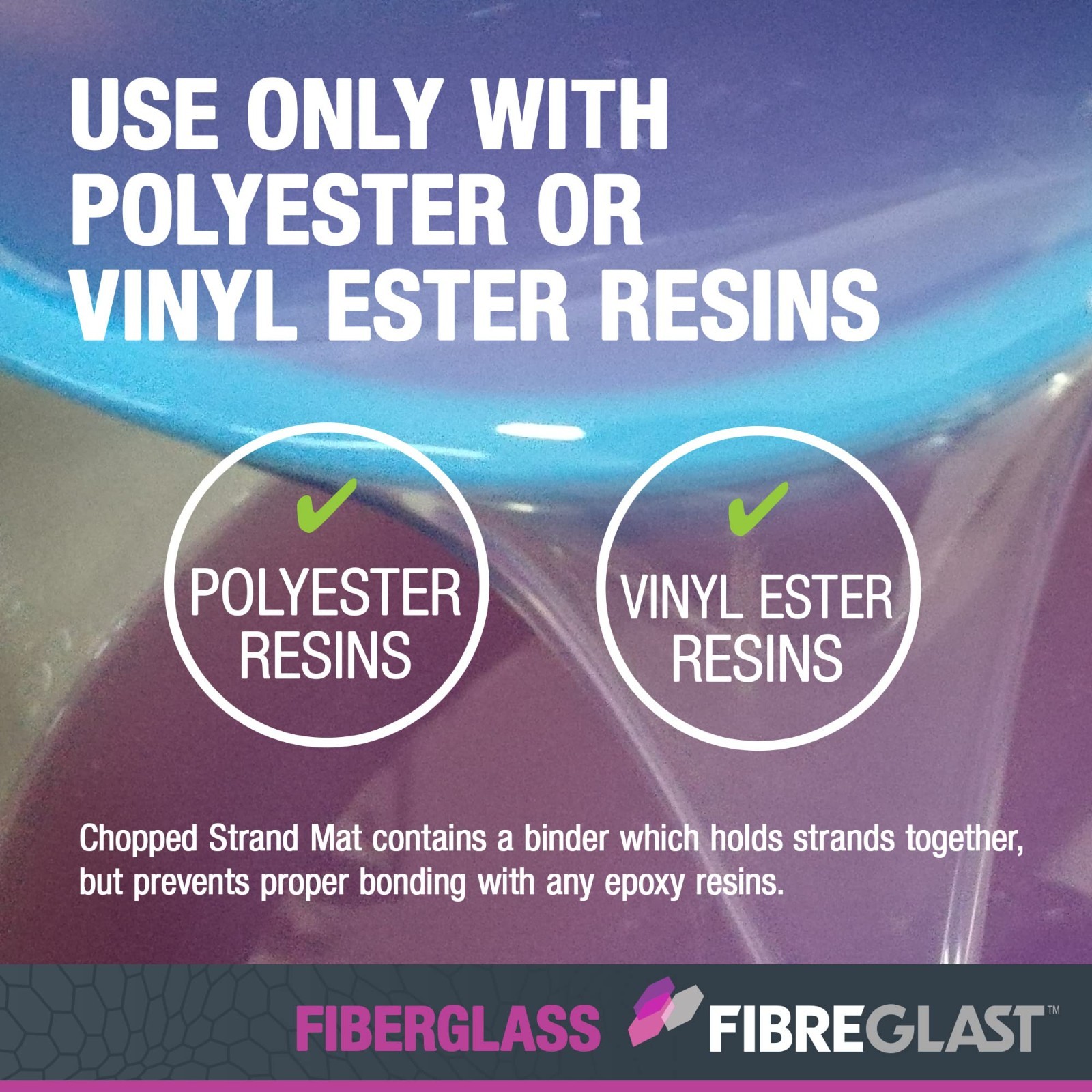 Lightweight Fiberglass Chopped Strand Mat 1.5 Oz – 5 Yard Roll for Repair & Rein