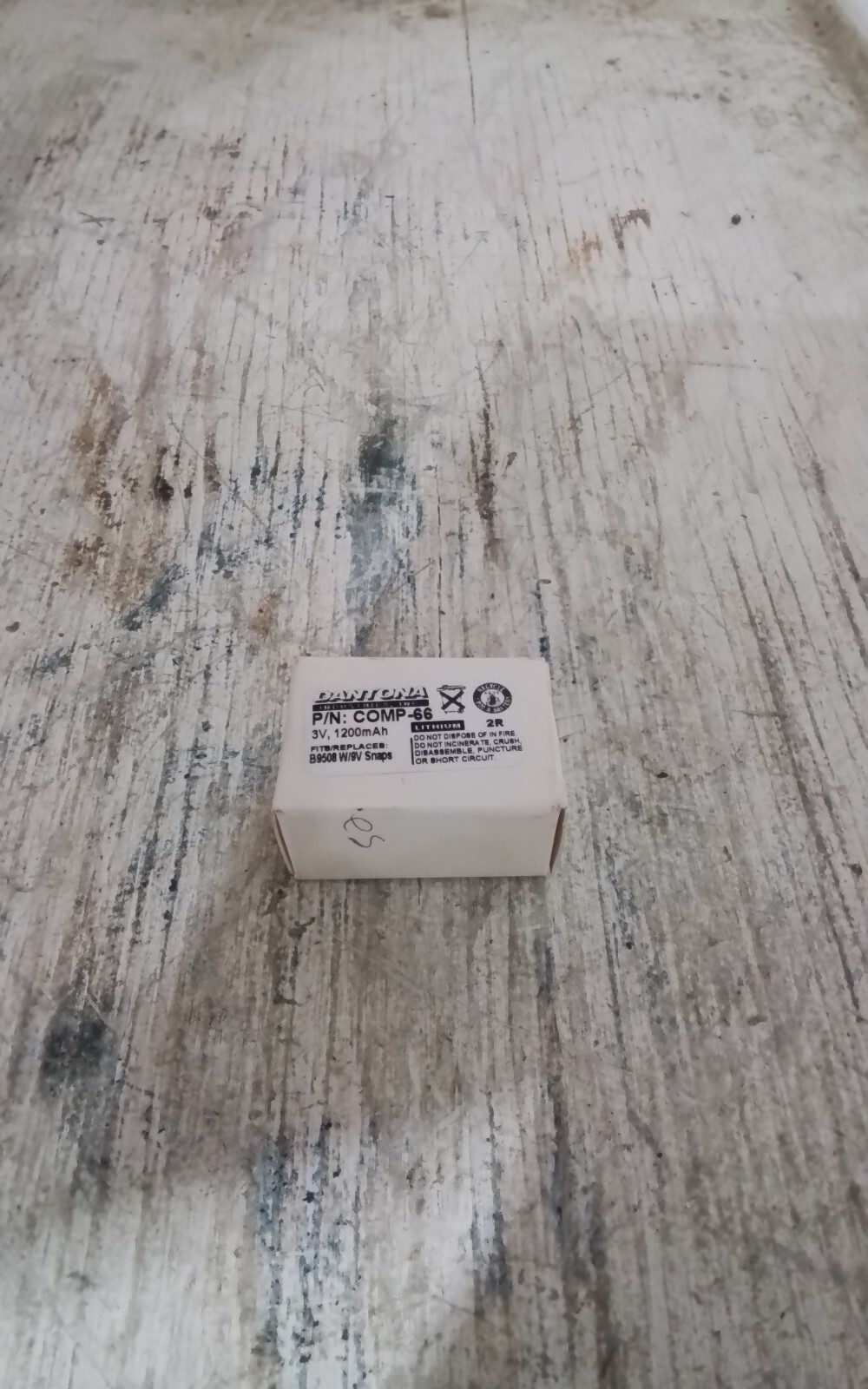 DANTONA COMP-66 3V 1200mAh Fits/Replaces B9508 W/ 9V – New In Box (SP268)