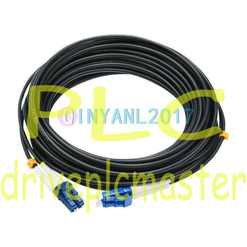 Black Armored Fiber Cable Duplex Fiber Optic Patch Cord 150M LC-LC UPC SM 9/125
