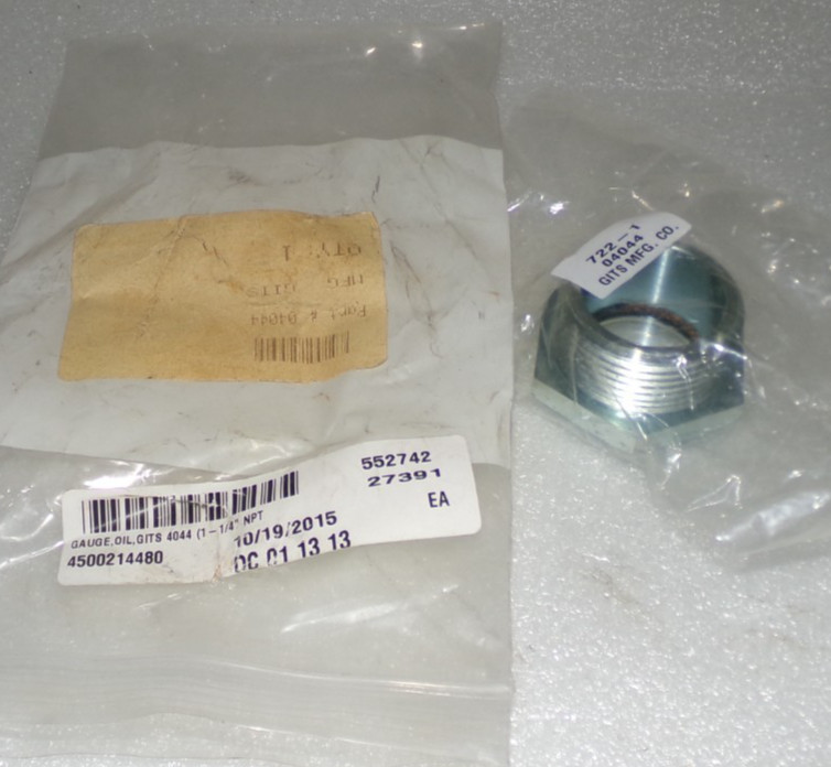 Gits 4044 BW-10 Liquid Level Gauge Steel Zinc Plated 1-1/4″ NPT NEW