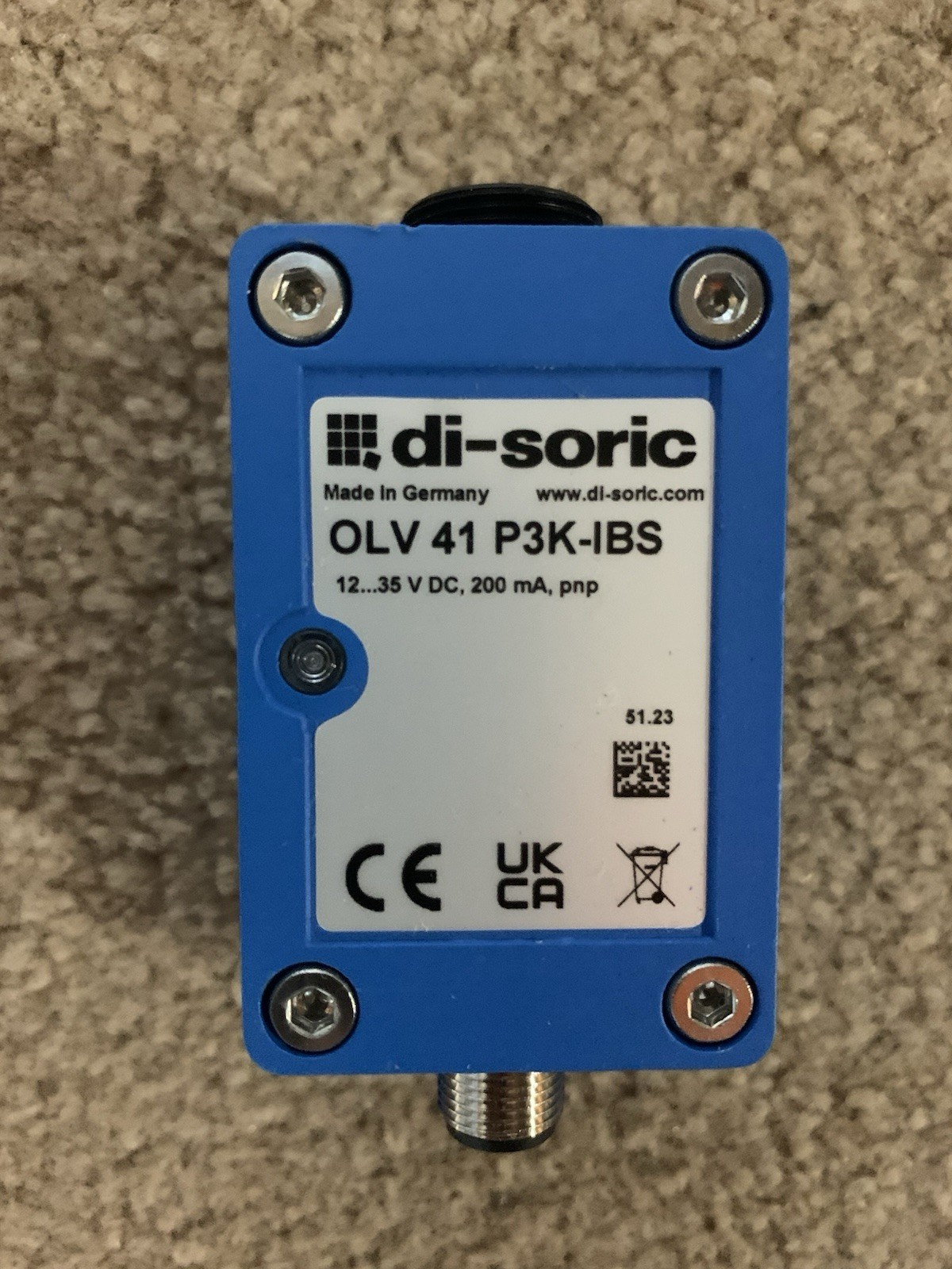 di-soric OLV 41 P3K-IBS AMPLIFIER and WRB 120 S-8,5-4,0 FIBER OPTIC CABLE