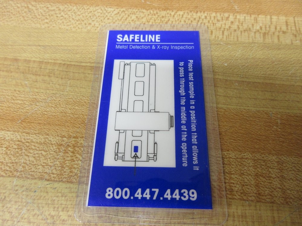 Mettler Toledo 1.0MM 316SS Safeline Metal Detection Test Card TC1 (Pack of 2)