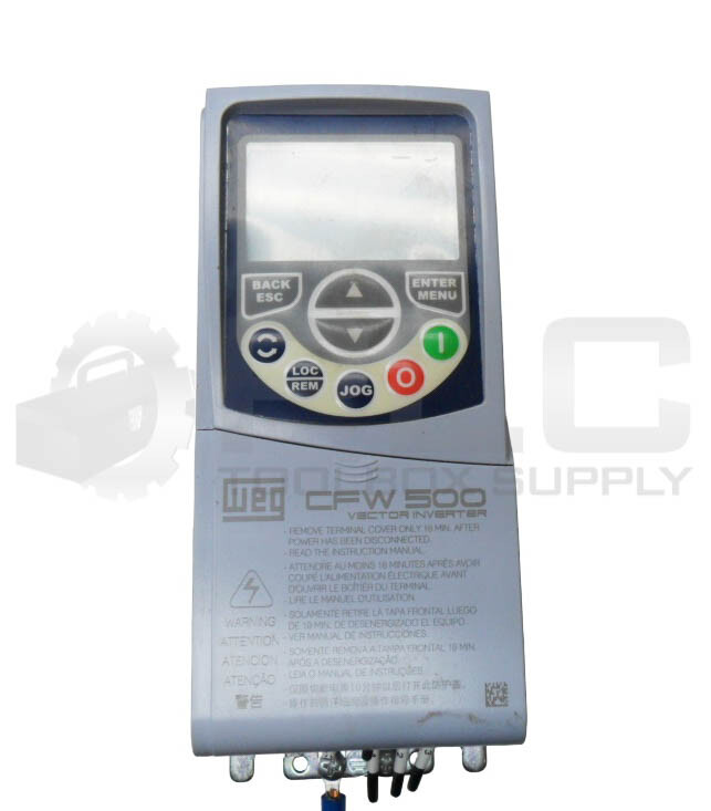 WEG CFW500A06P1T4NB20G2 FREQUENCY INVERTER 380-480VAC 7.4A 50/60HZ 15573823